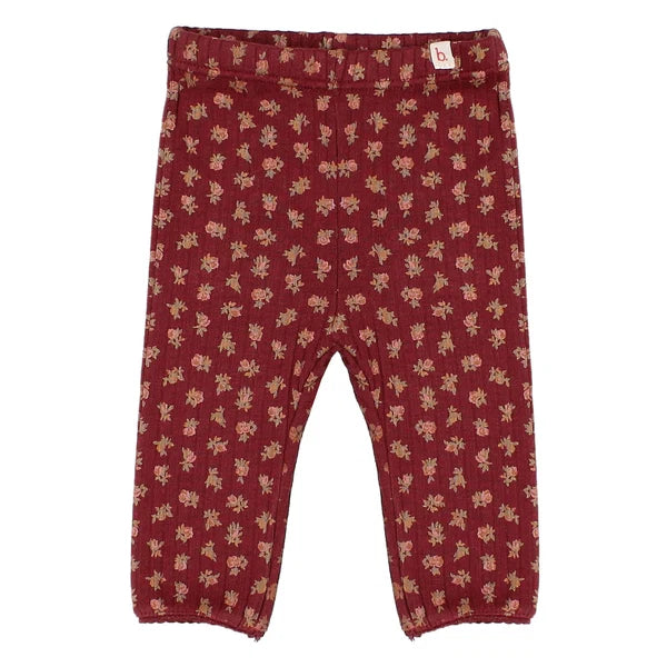 Buho Baby Pomegranate Cottage Rib Legging