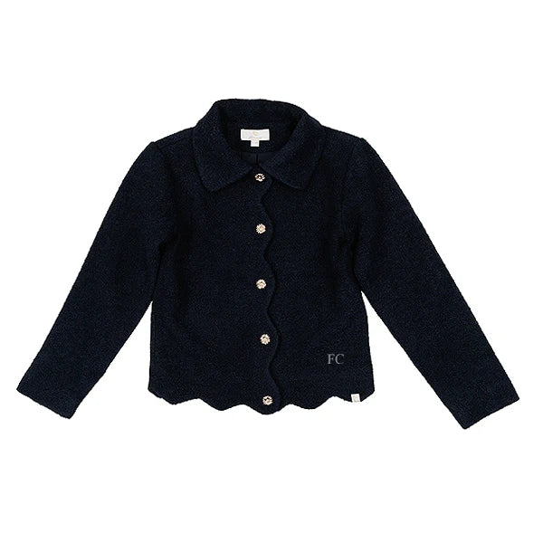 LRDM Mara Tweed Top Navy