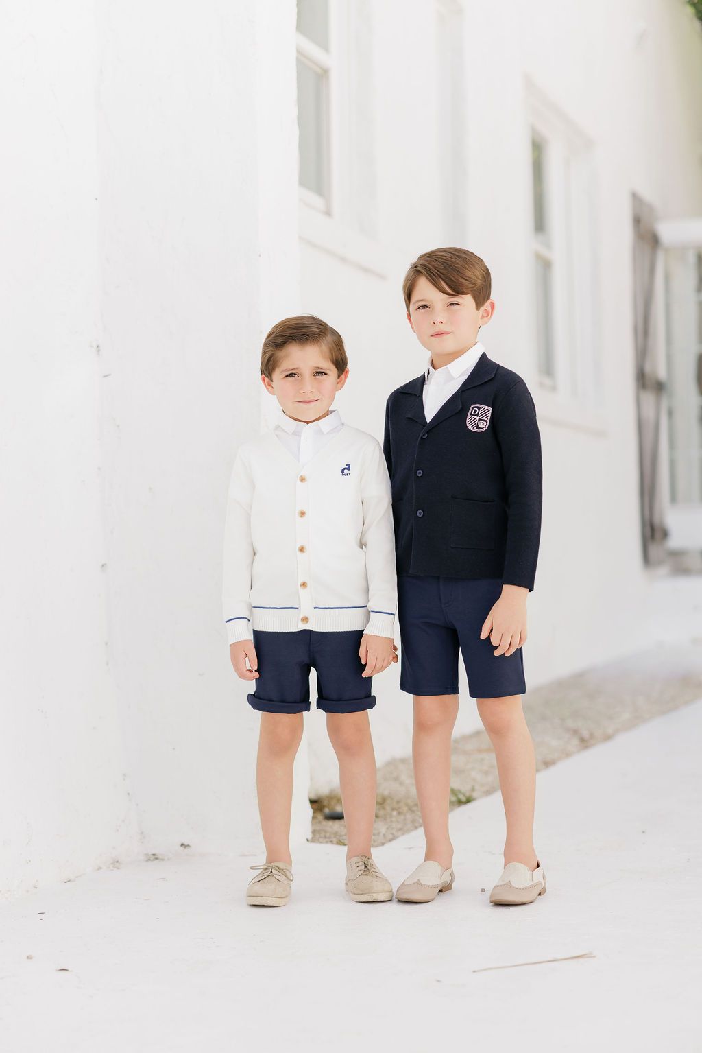 Duet Boys Ivory Button Down Sweater