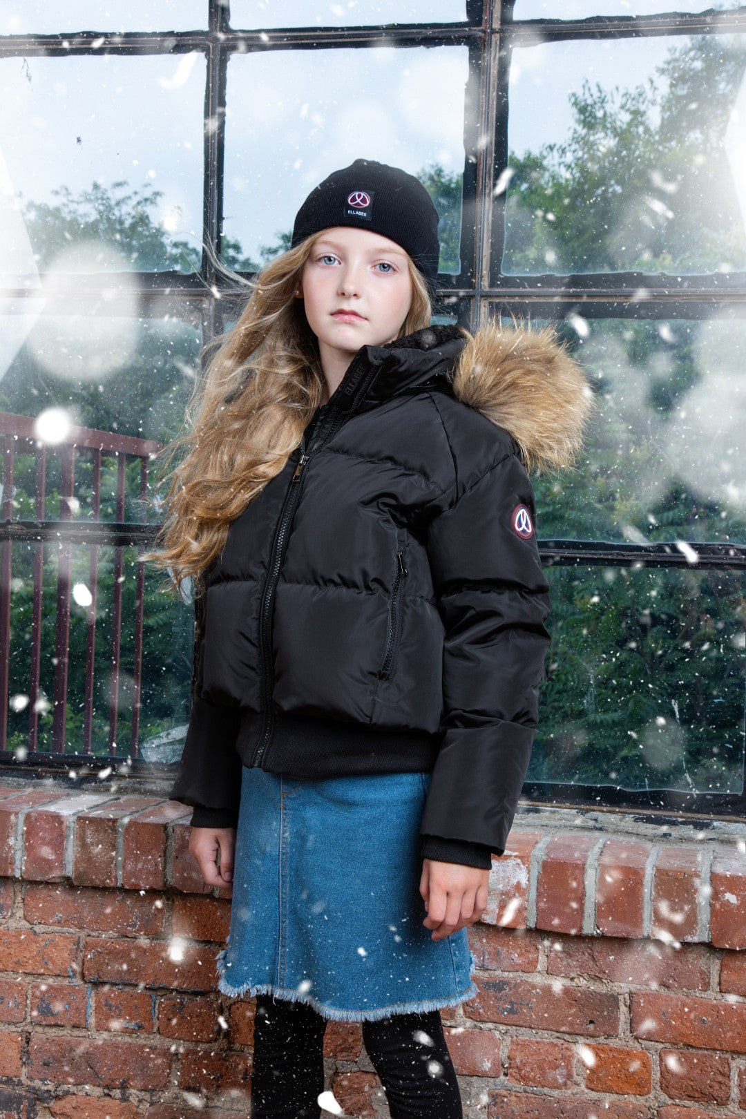 Ellabee Girls Emma Shearling Bomber Coat