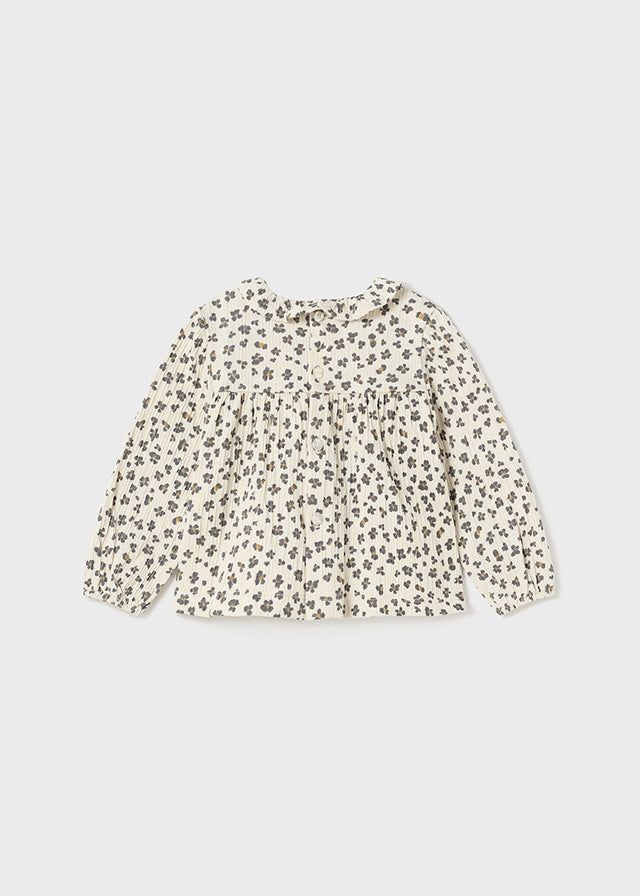 Mayoral Cream Printed (2167-20) Blouse