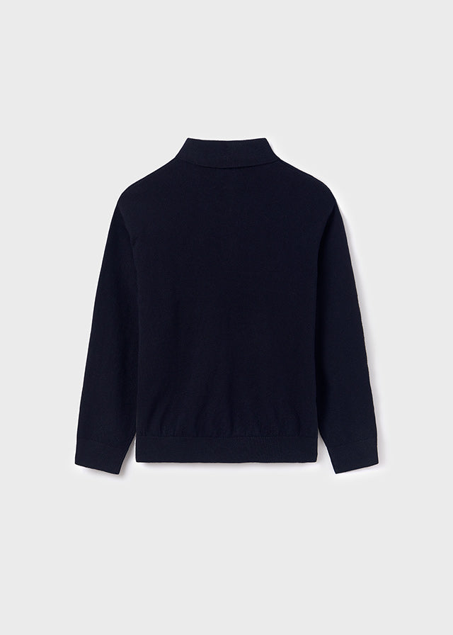 Mayoral Navy Basic (7383-26) Polo Sweater