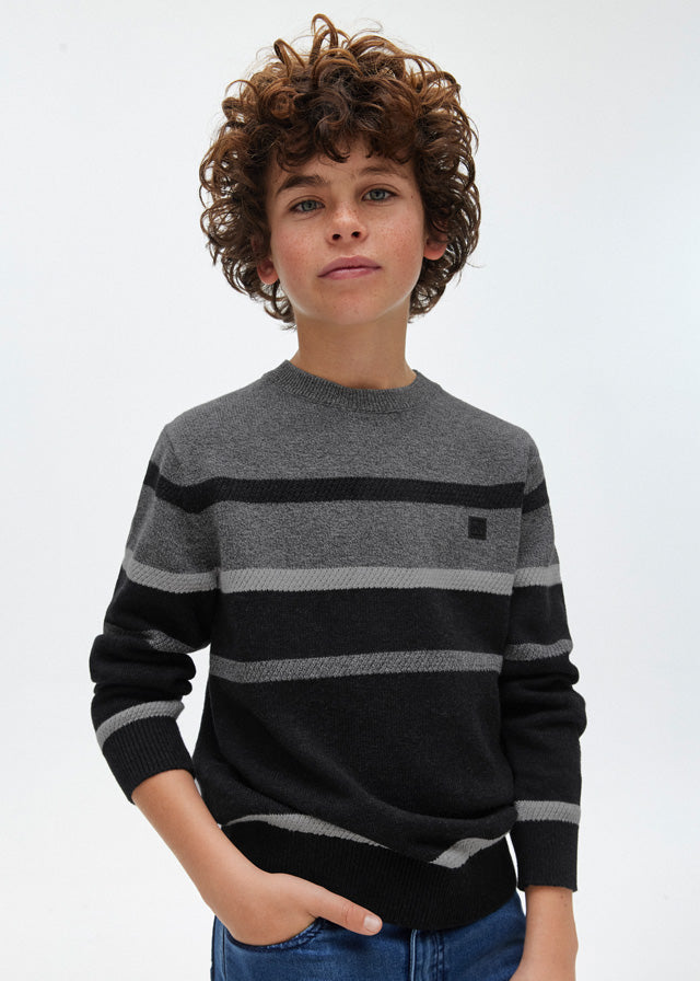 Mayoral Black Colorblock (7385-59) Sweater