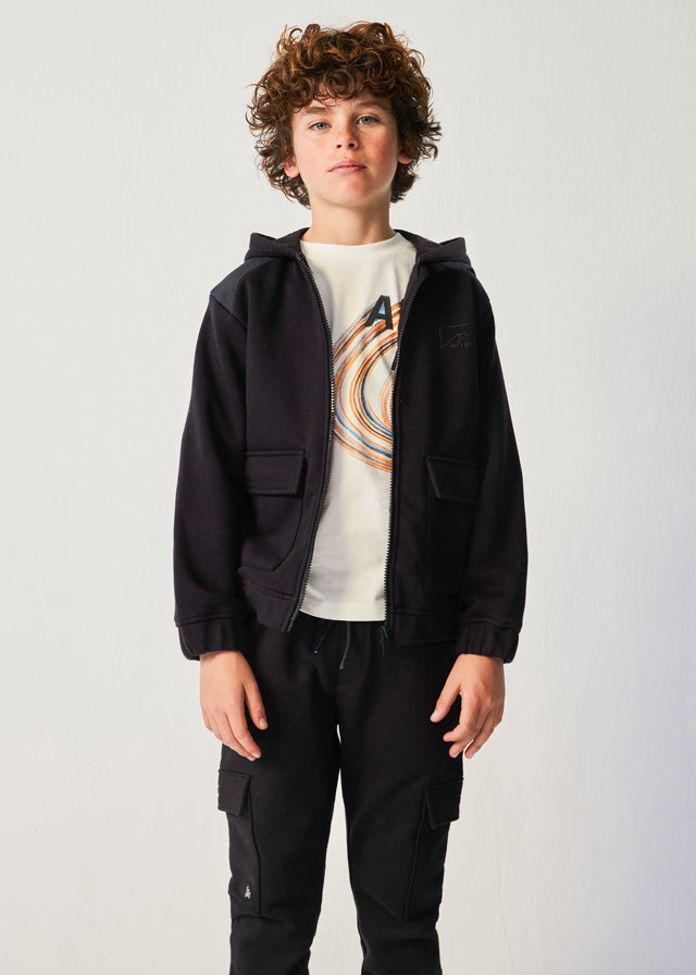 Mayoral Black (7441-40) Hoodie