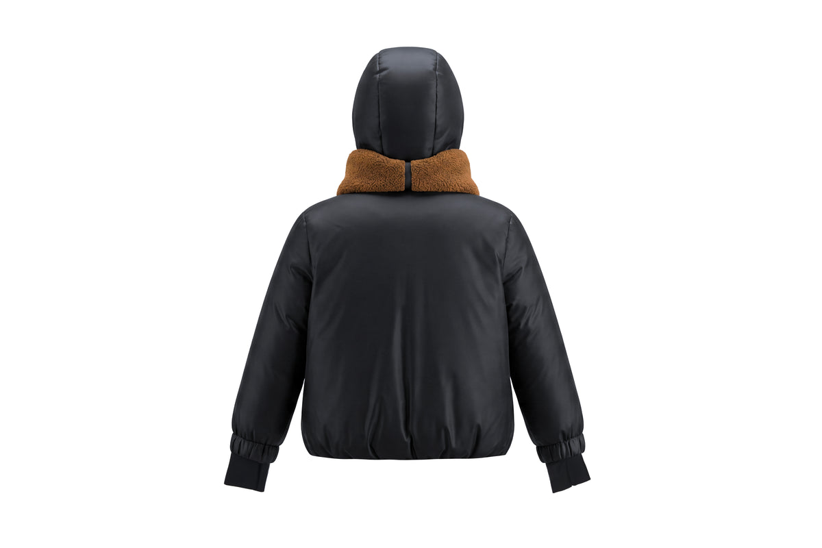 Pramie Girls Tan/Black Shawl Jacket