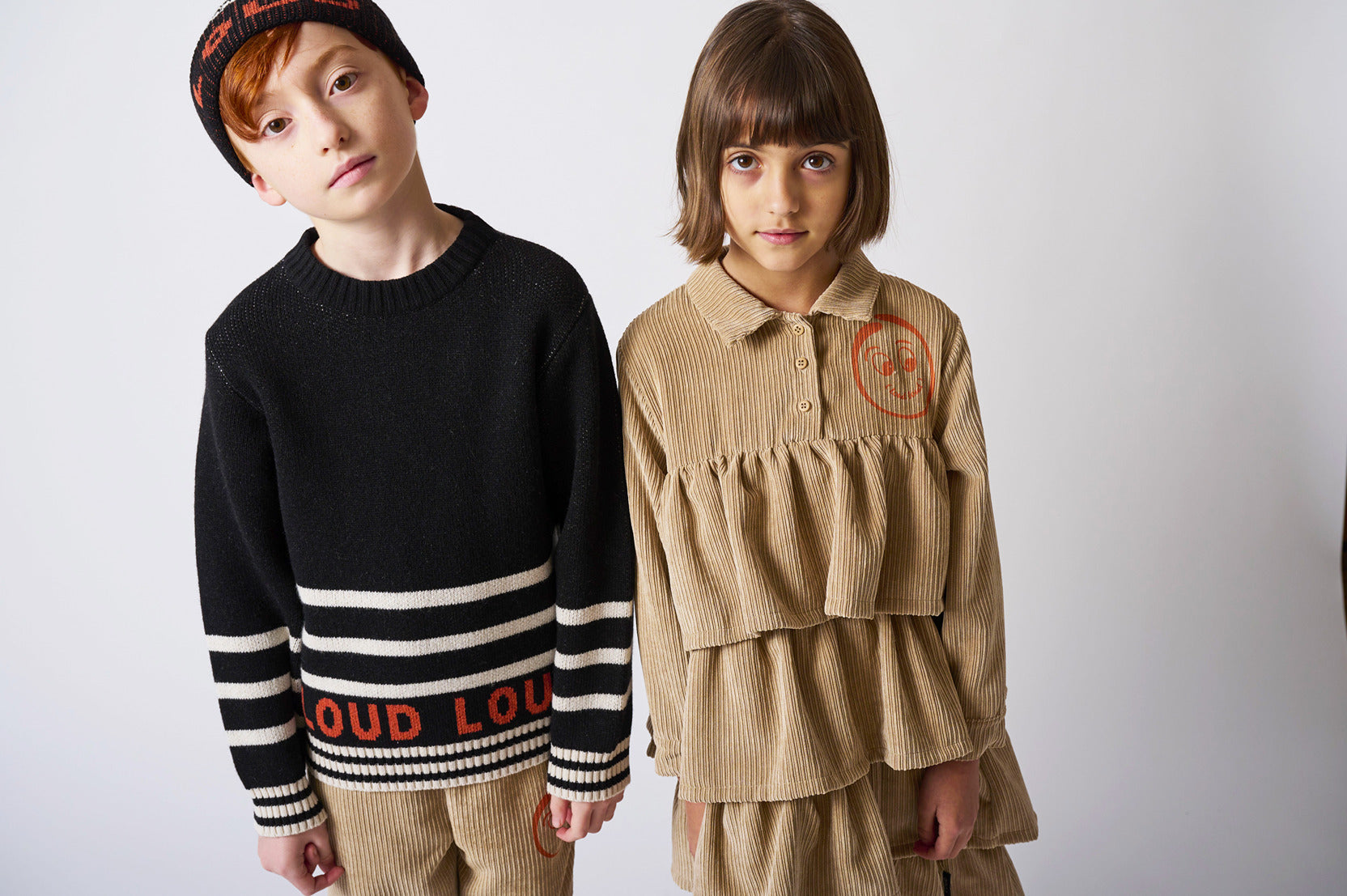 Pramie Red with Natural Fur Ruffle Coat