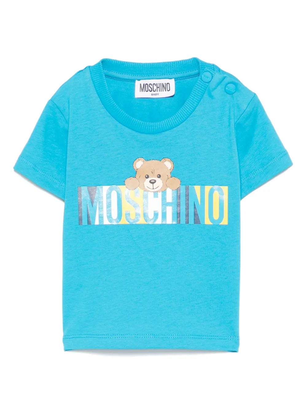 Moschino Ocean Blue Logo Tee