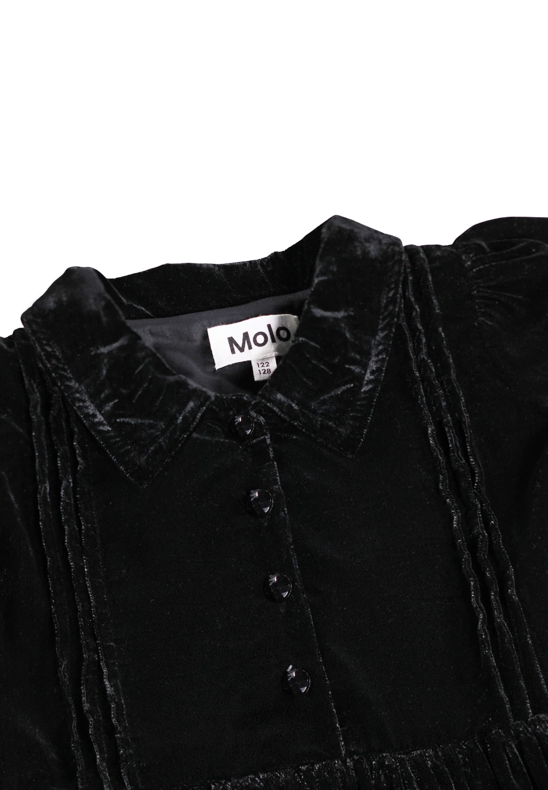 Molo Girls Carla Black Long Sleeve Dress