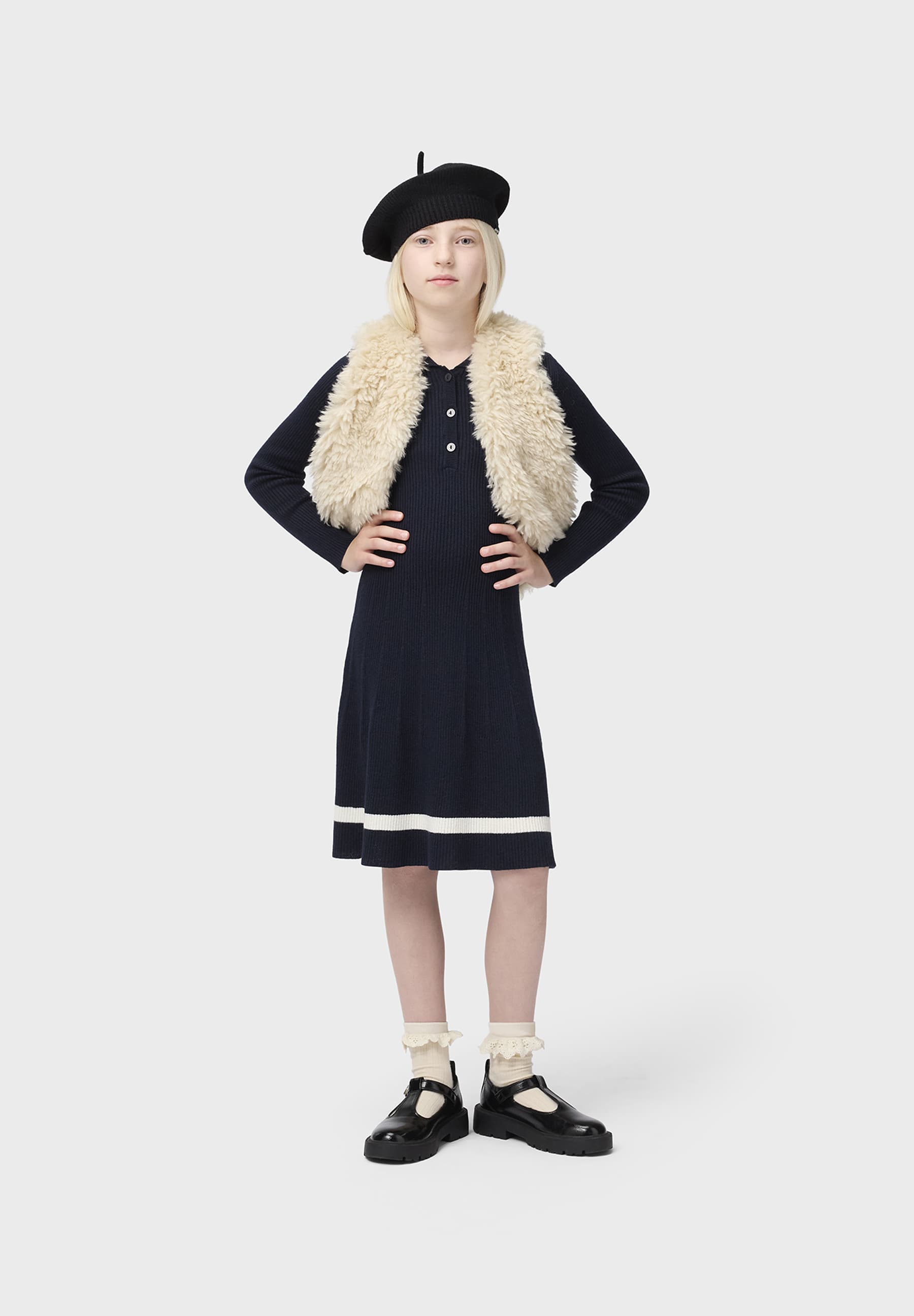 Molo Cecilia Navy Blazer Long Sleeve Dress