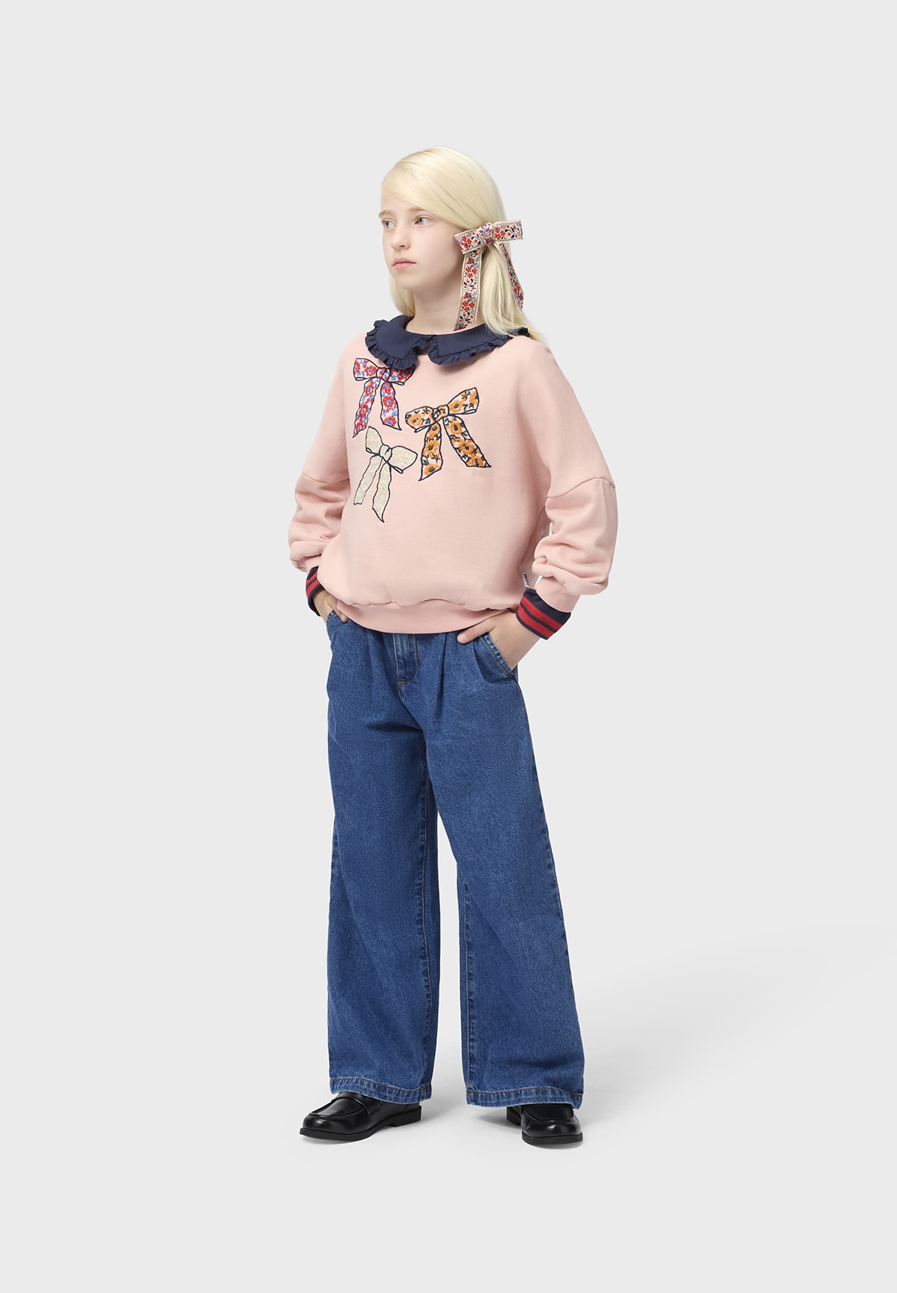 Molo Girls Marika Chunky Bow Sweatshirt
