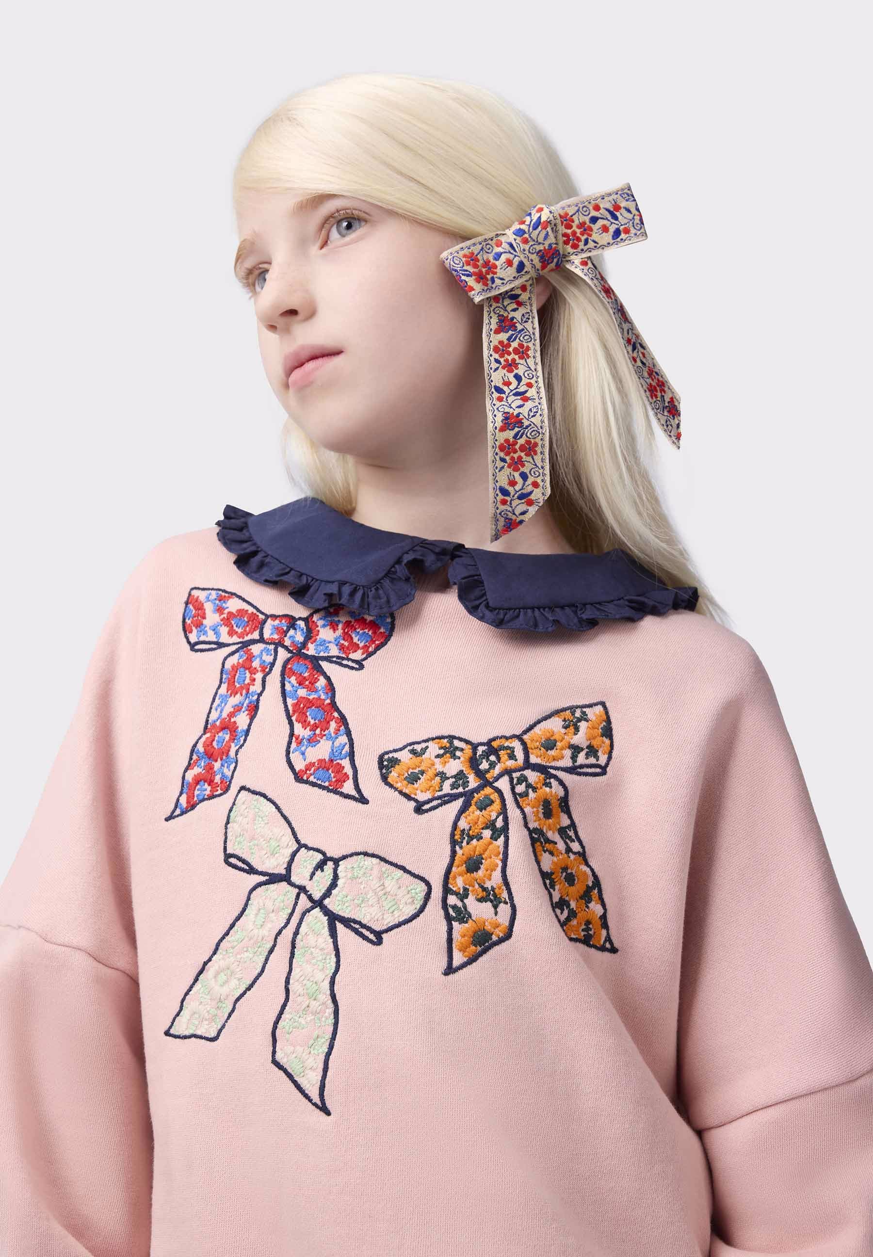 Molo Girls Marika Chunky Bow Sweatshirt