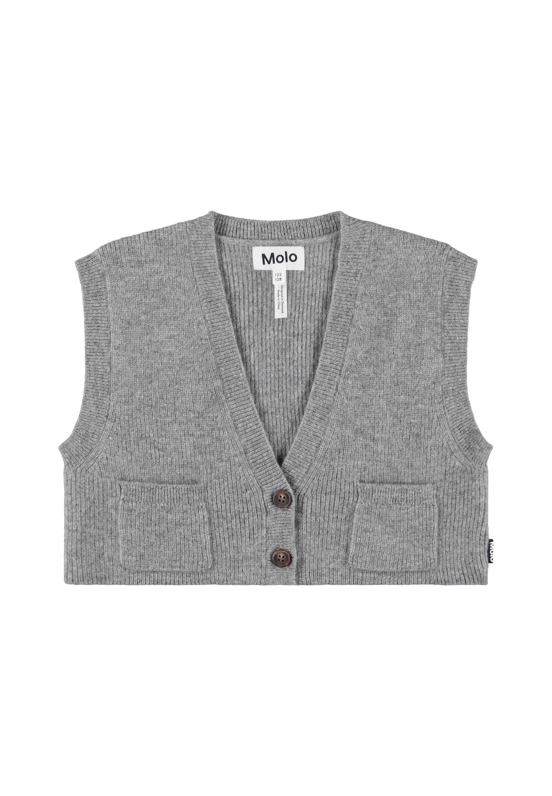 Molo Gianni Grey Melange Vest