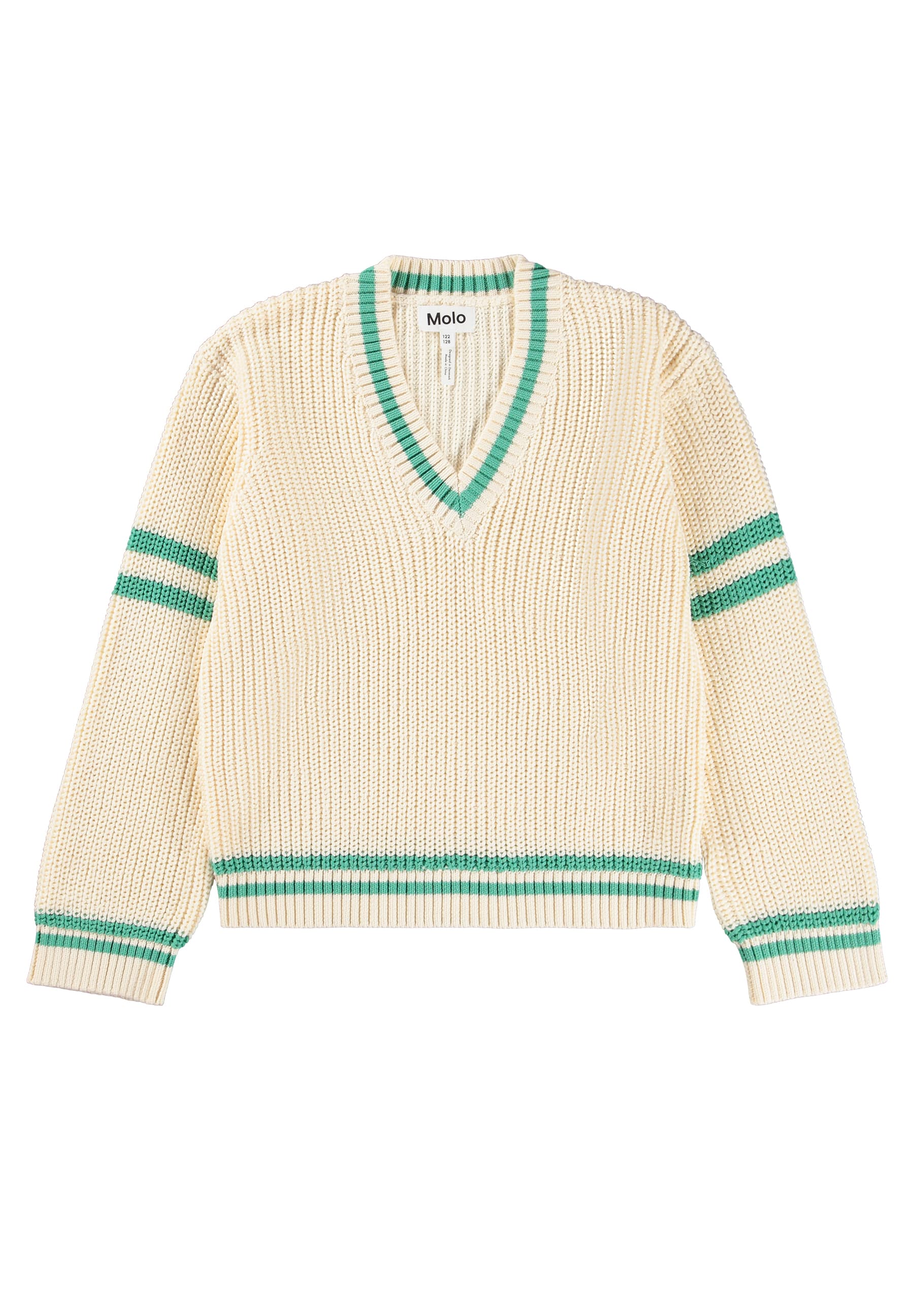 Molo Gail Pearled Ivory Sweater