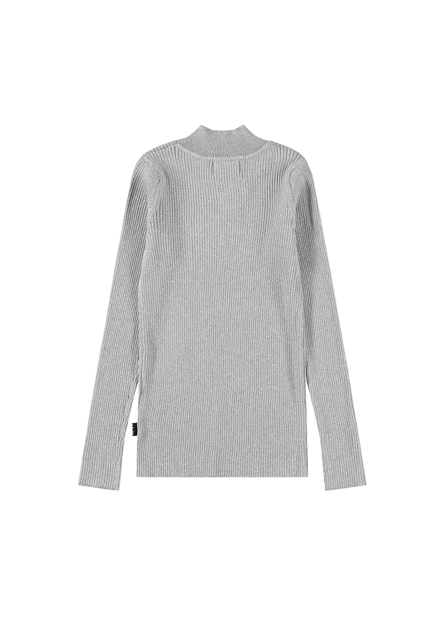 Molo Girls Ginevra Grey Silver Sweater