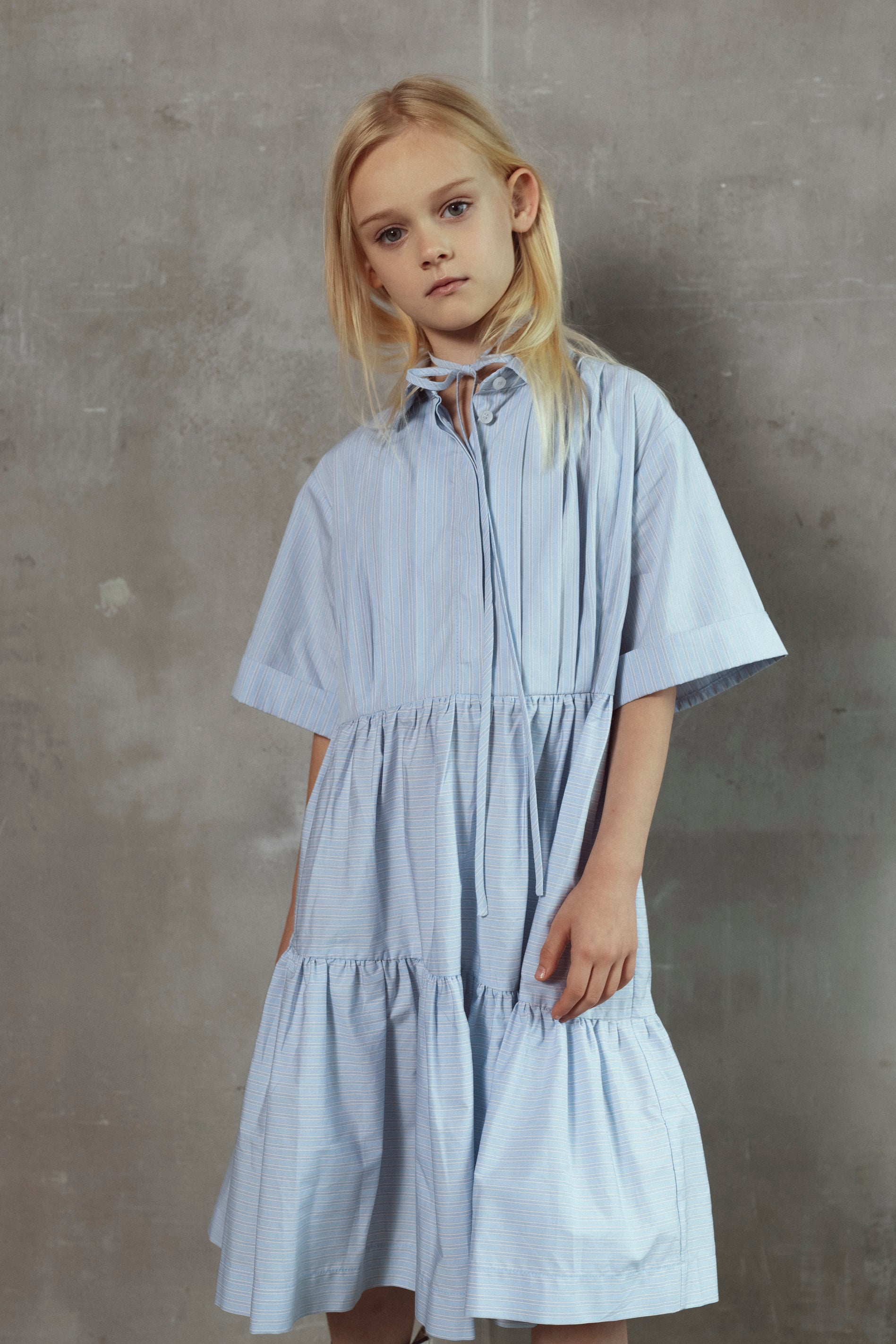 Unlabel Bea Dress-Blue/Milk Stripes 10