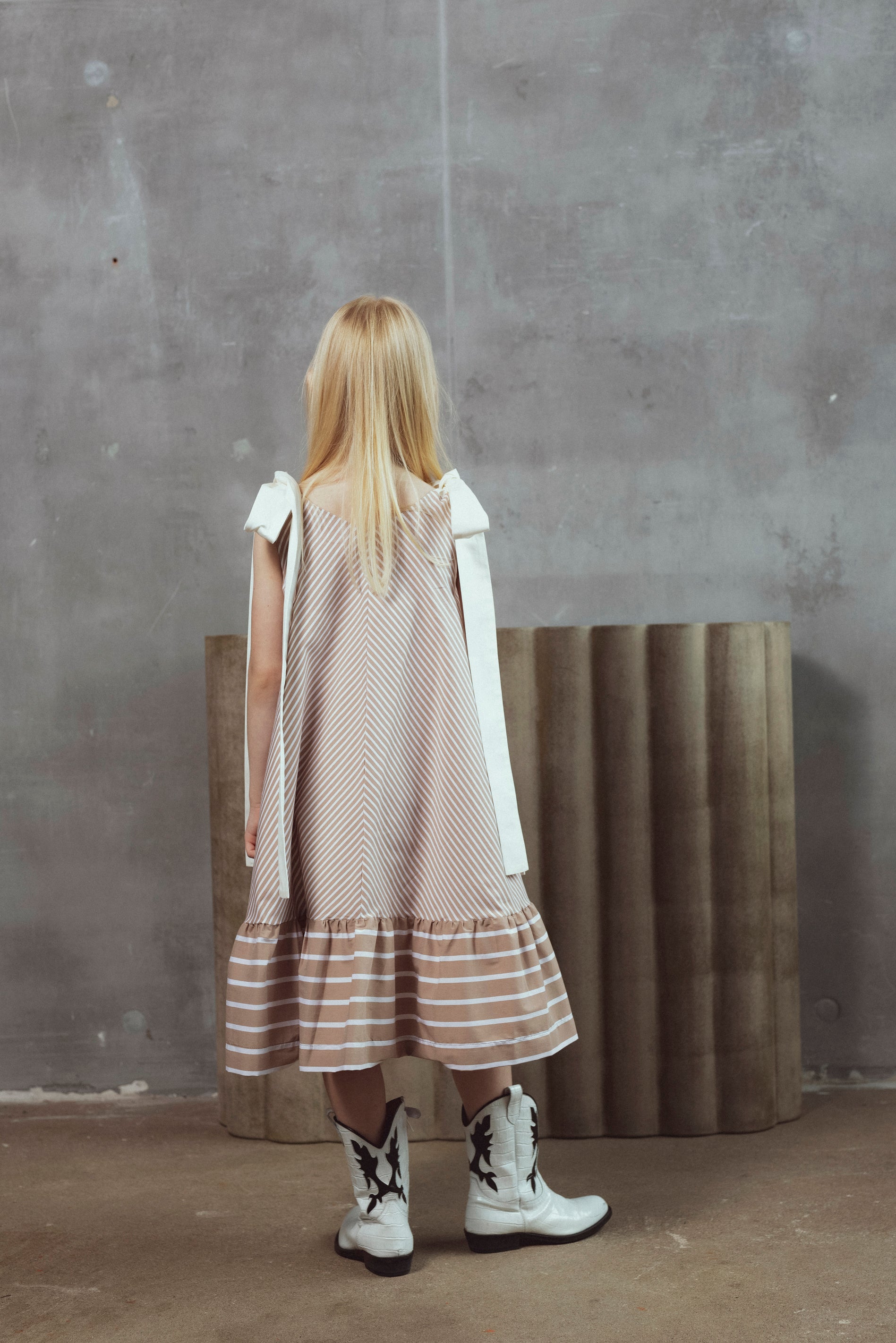 Unlabel Belle Cacao Stripes Dress
