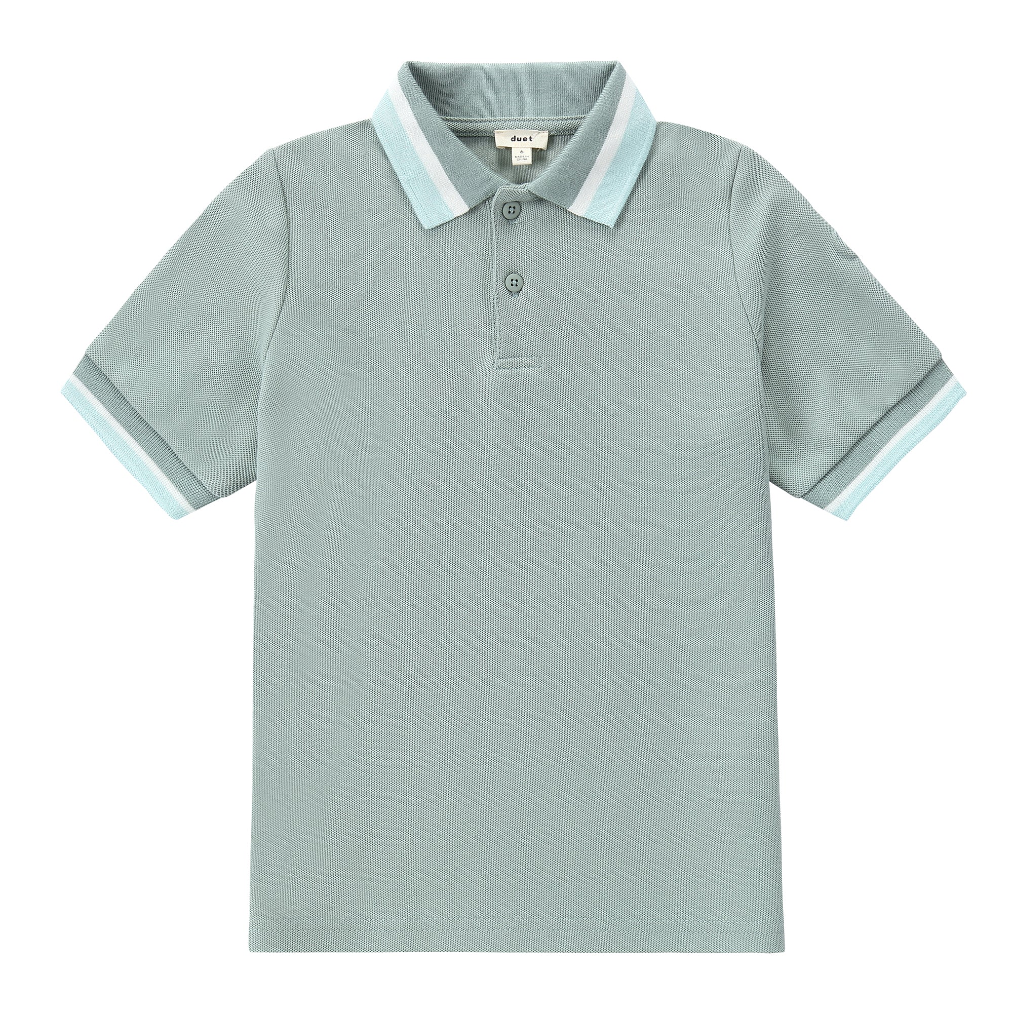 Duet Sage Green Short Sleeve Polo