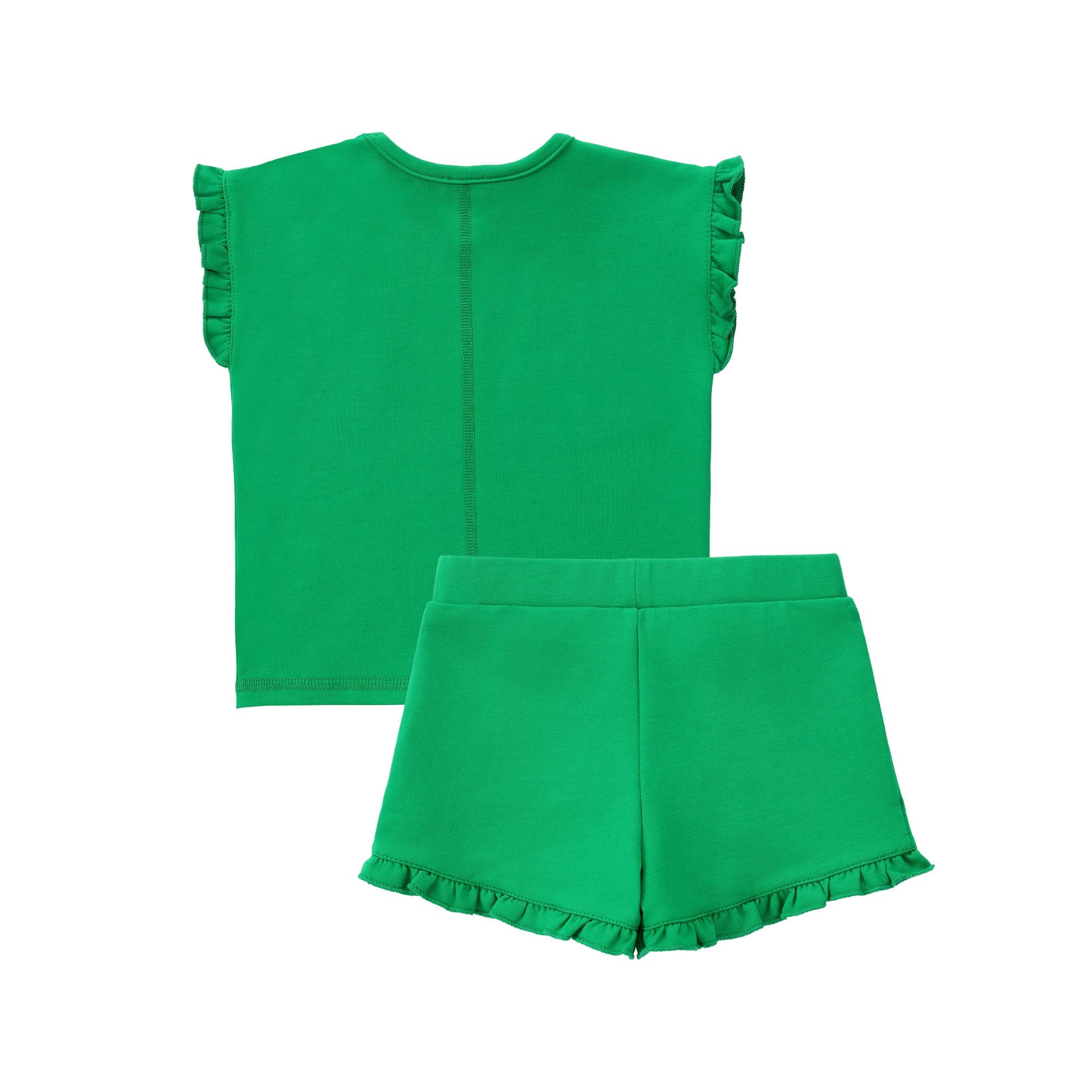 Duet Green Ruffle Baby Set