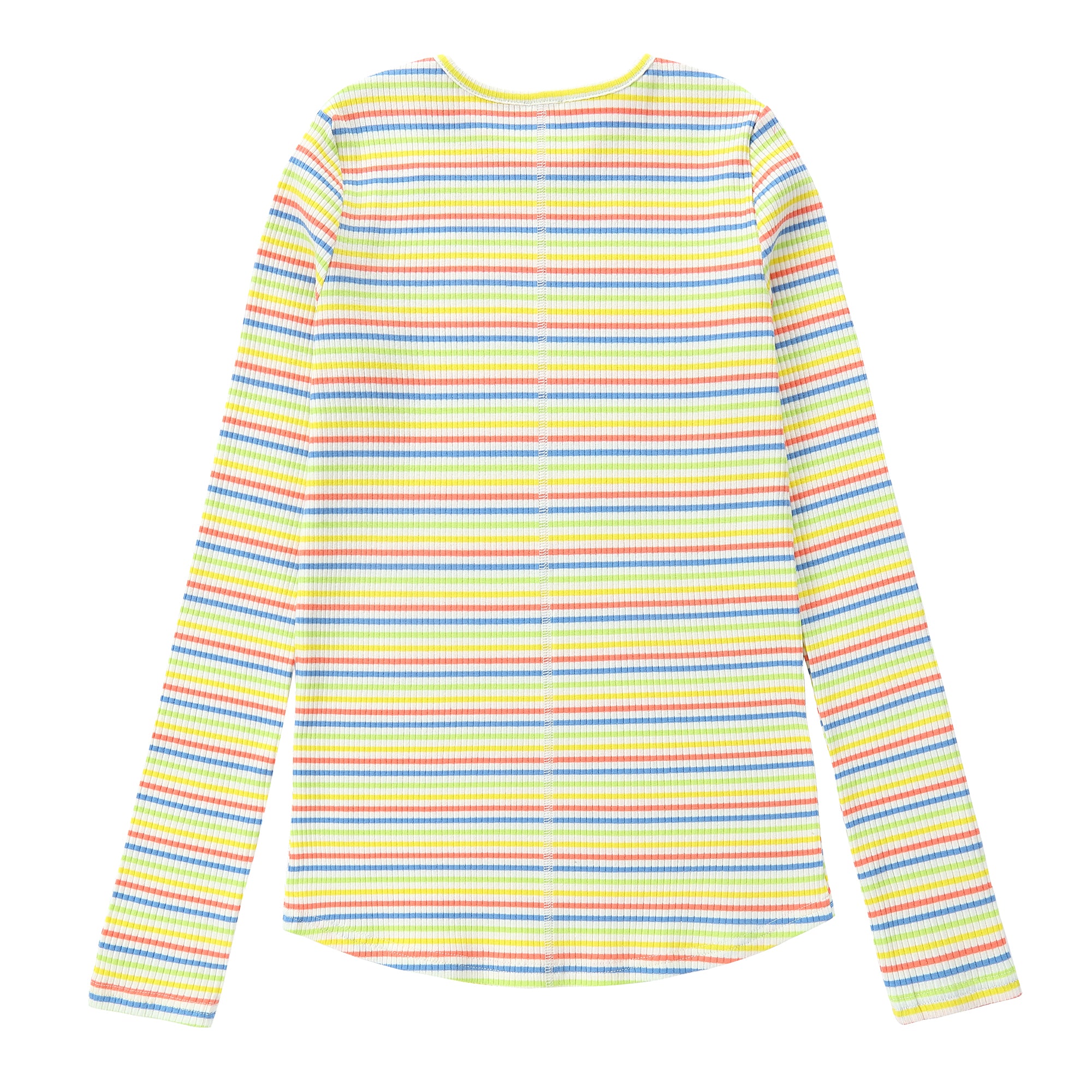Duet Colorful Striped Ribbed Tee