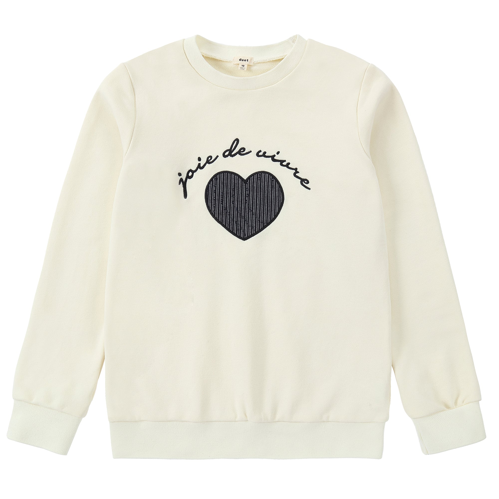 Duet Ivory Center Heart Sweatshirt