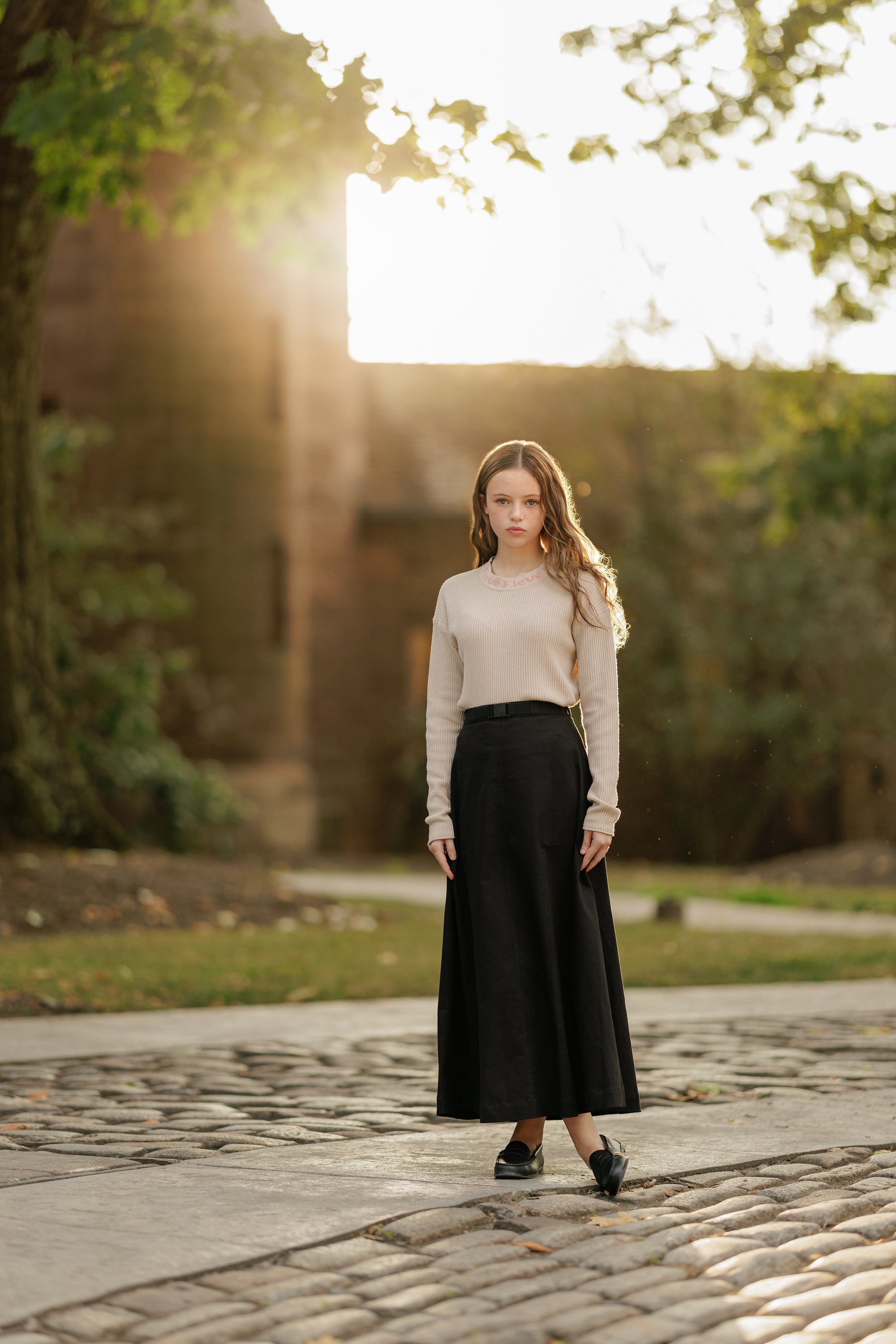 Eleve Tan Knit Sweater