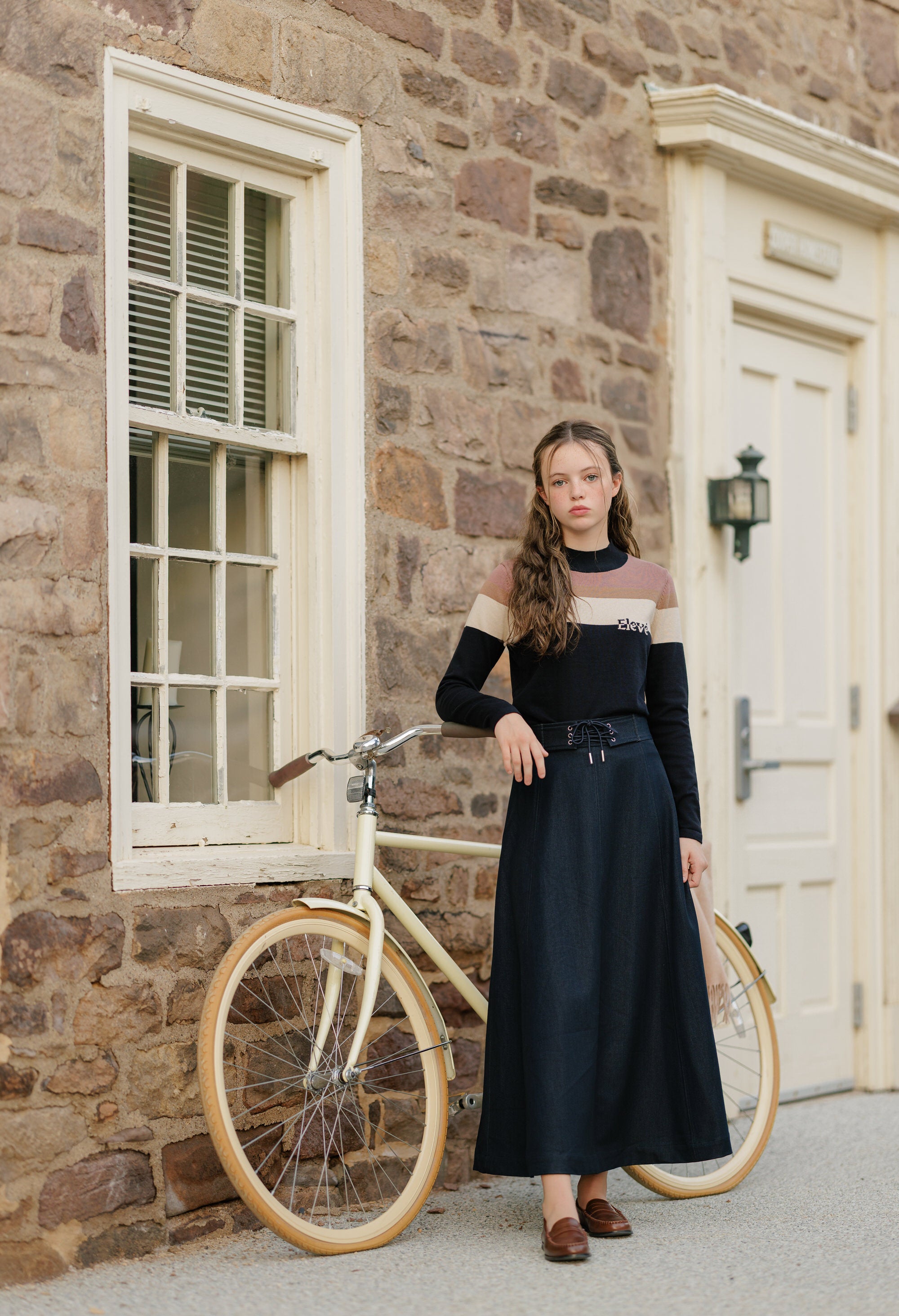 Eleve Dark Denim Skirt