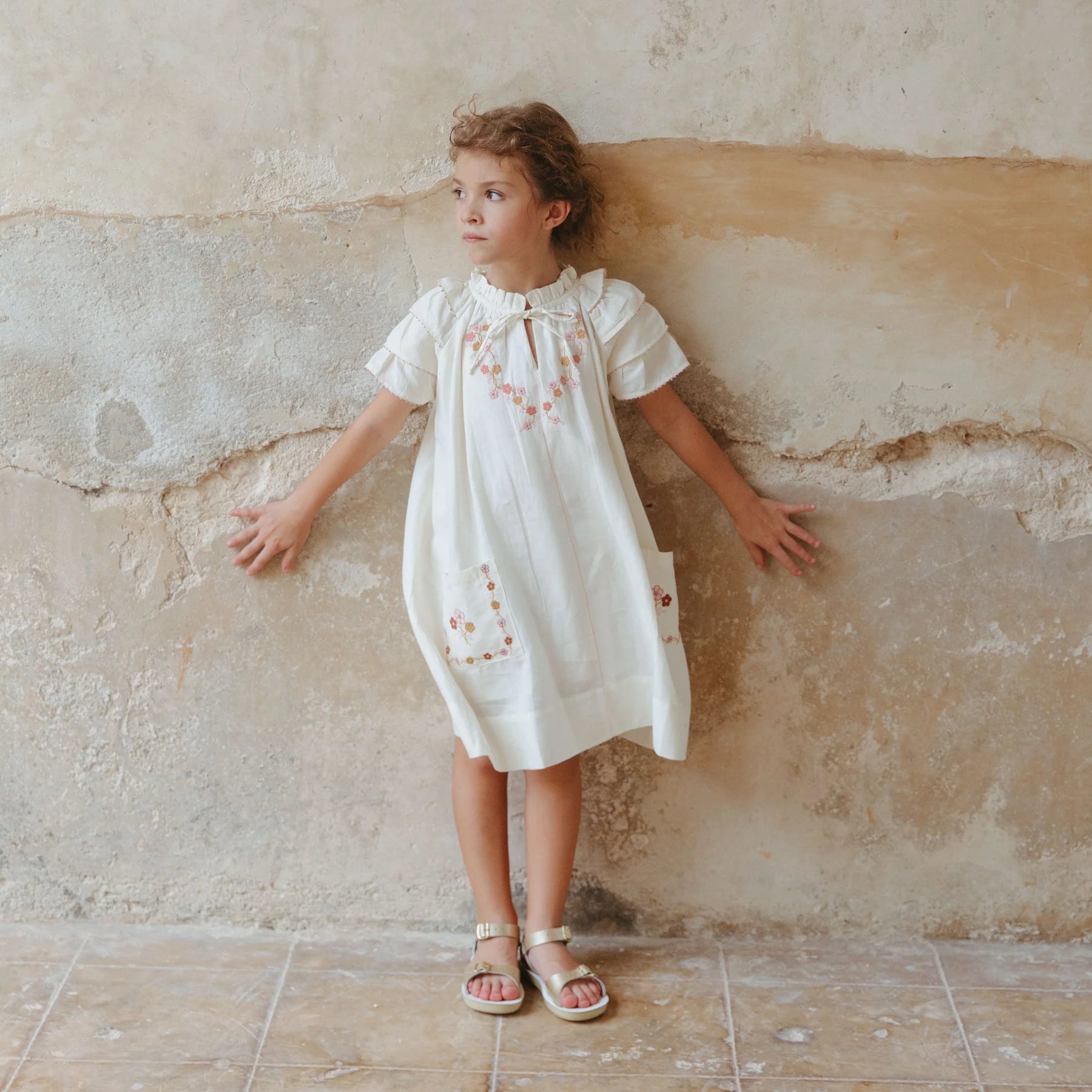 Lali Kids Antique White Linnea Dress