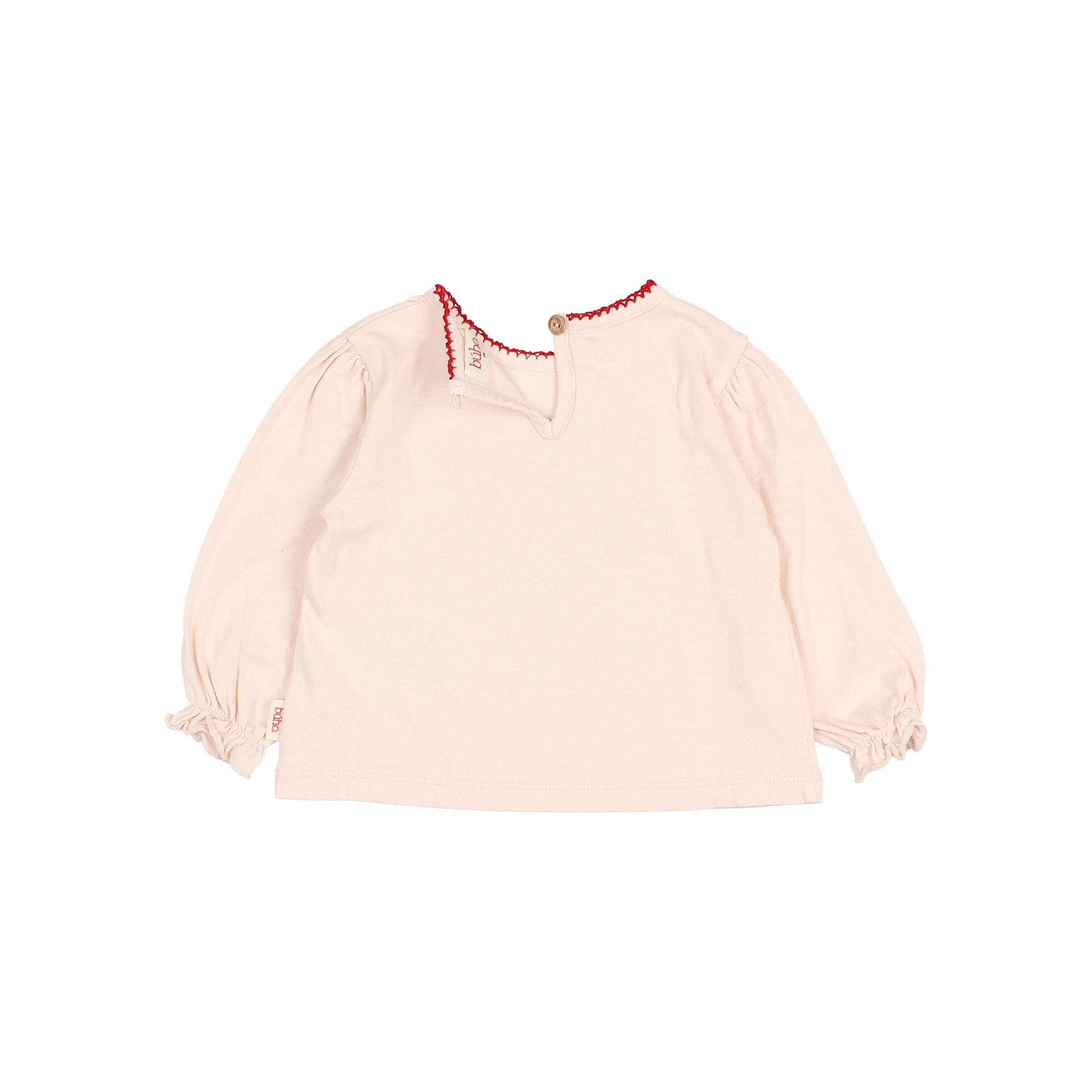 Buho Baby Cream Pink Cuore T-Shirt