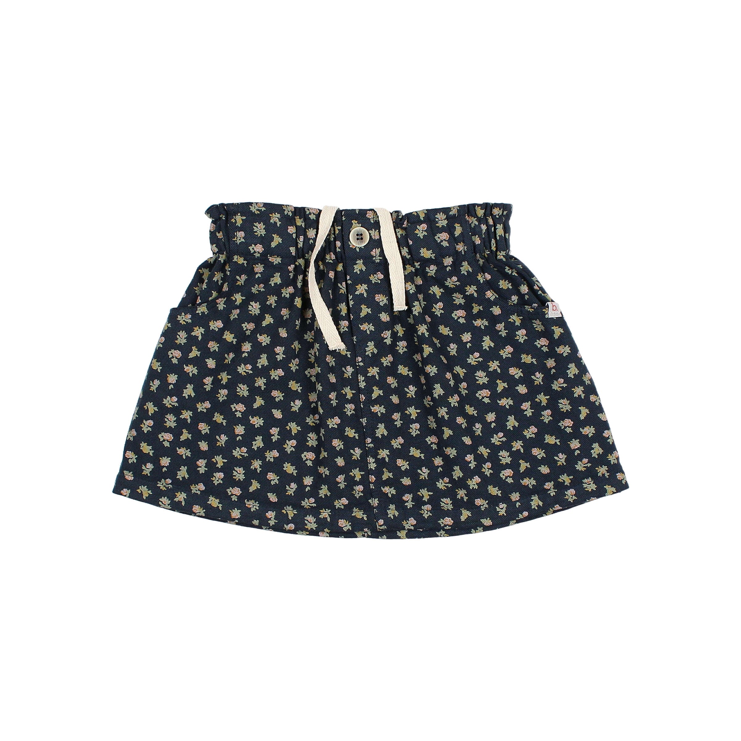 Buho Girls Navy Cottage Midi Skirt