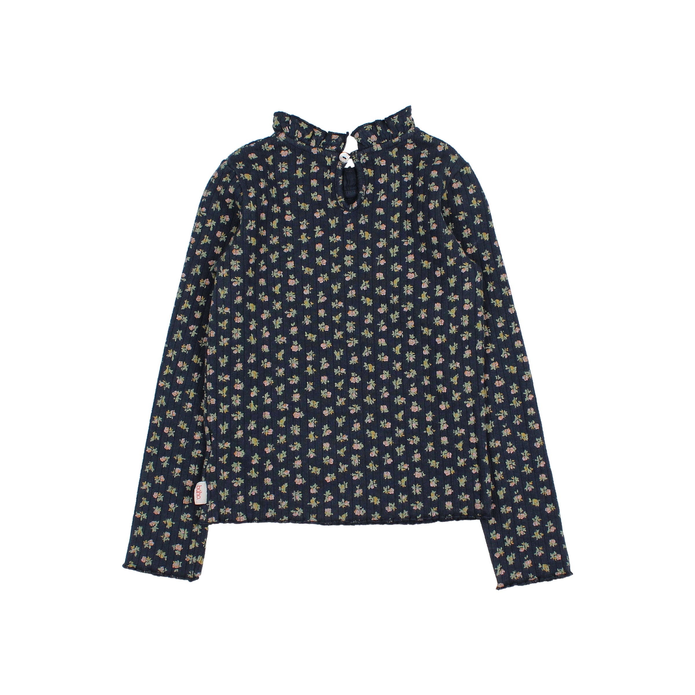 Buho Girls Navy Cottage Rib T-Shirt