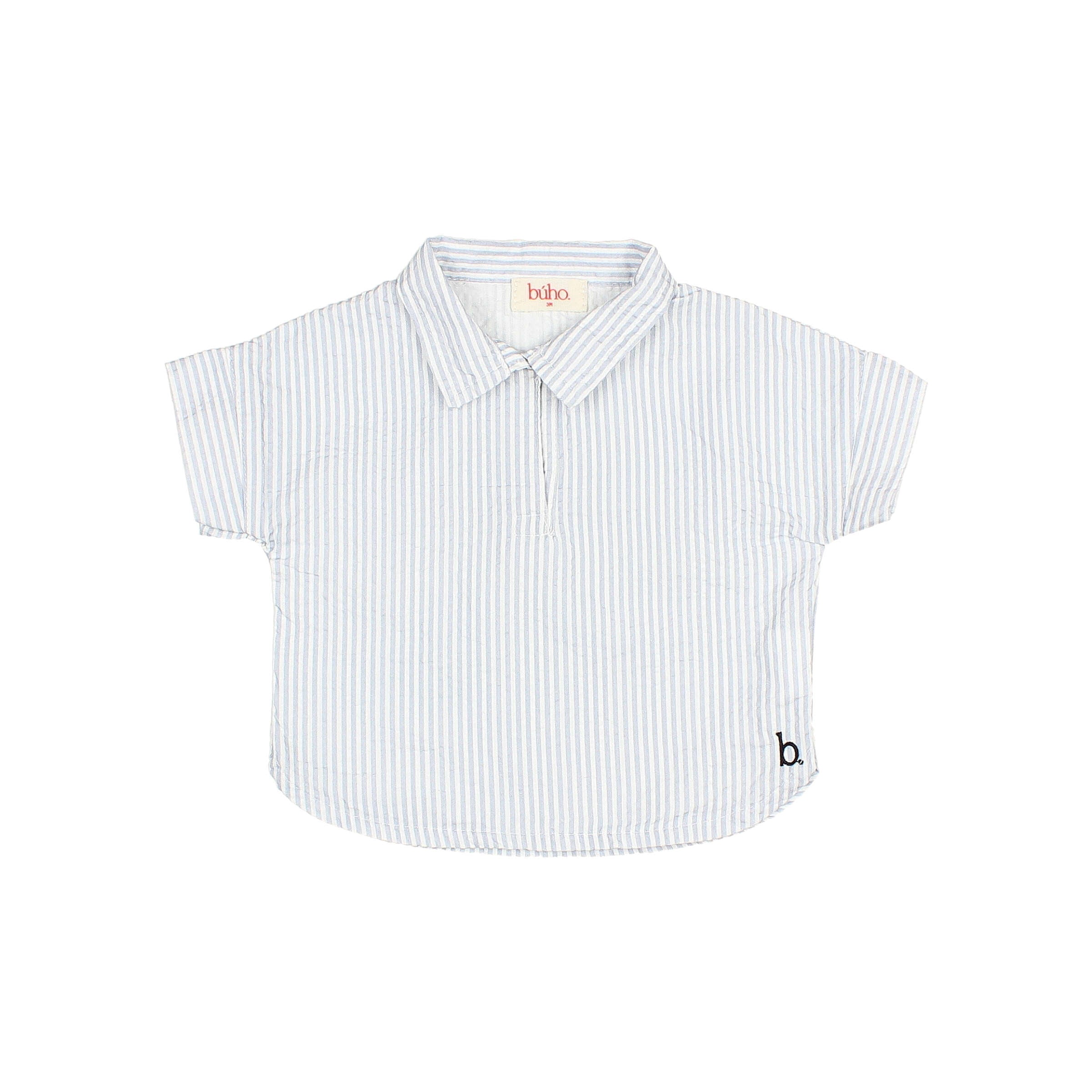 Buho Baby Sky Blue Striped Shirt