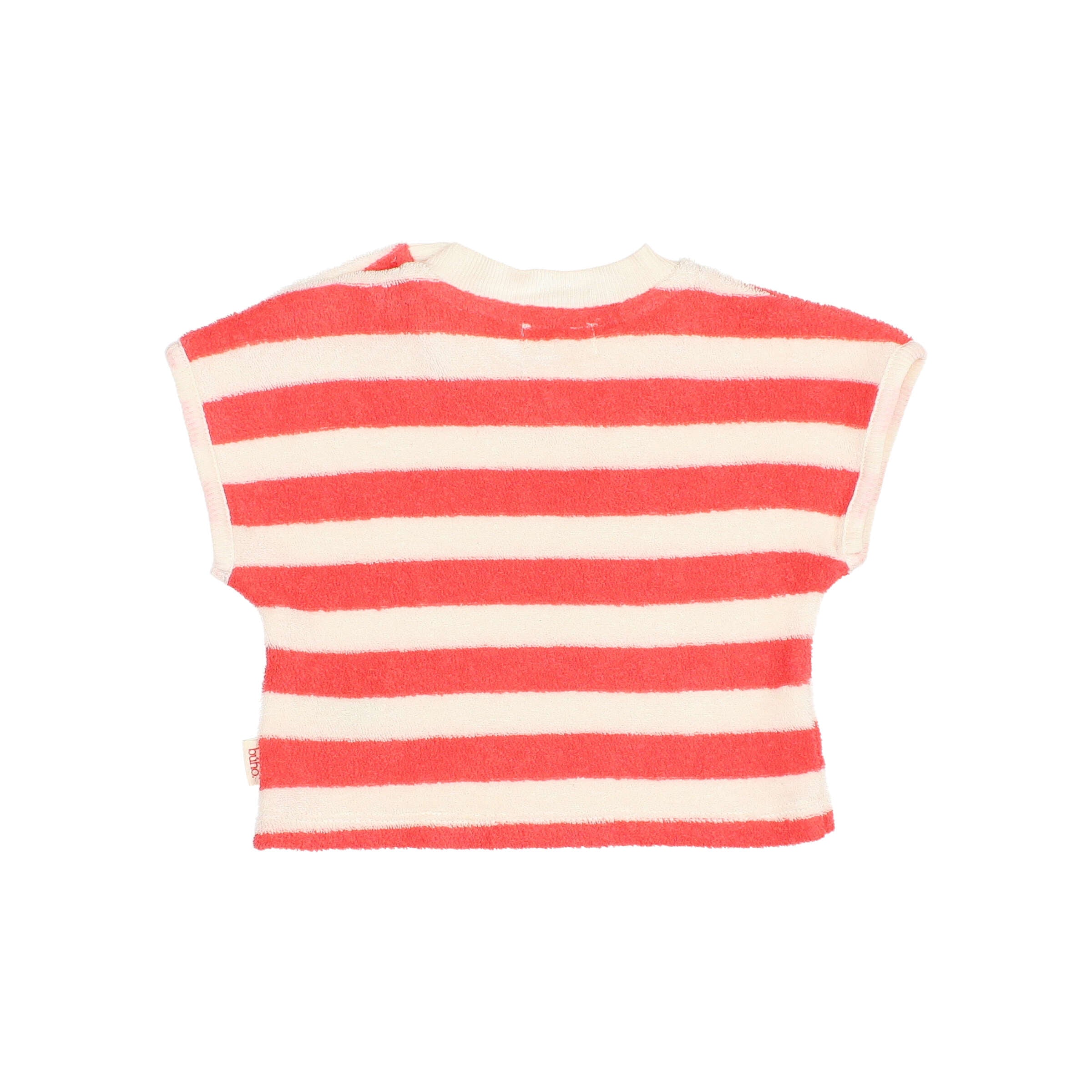 Buho Coral Terry Stripes T-Shirt