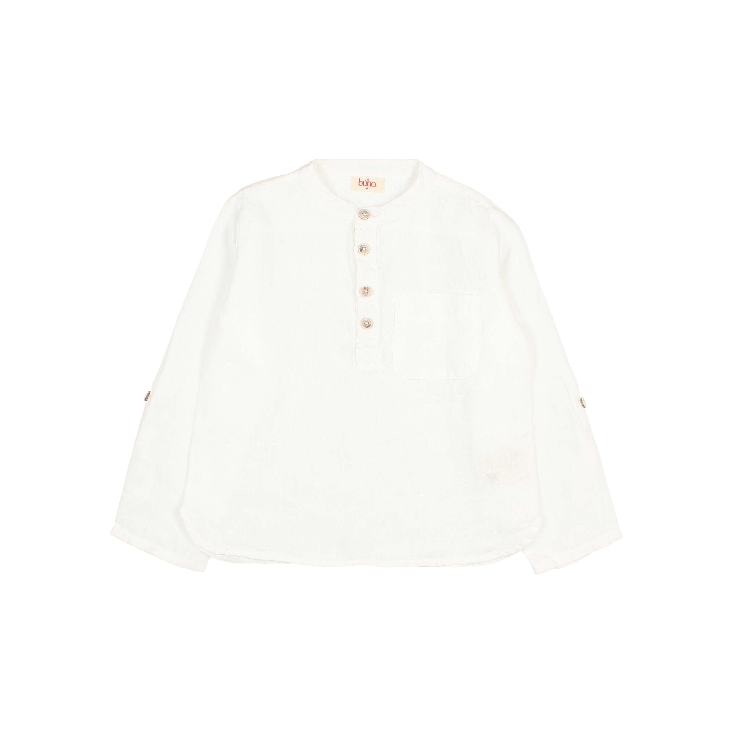Buho White Linen Kurta
