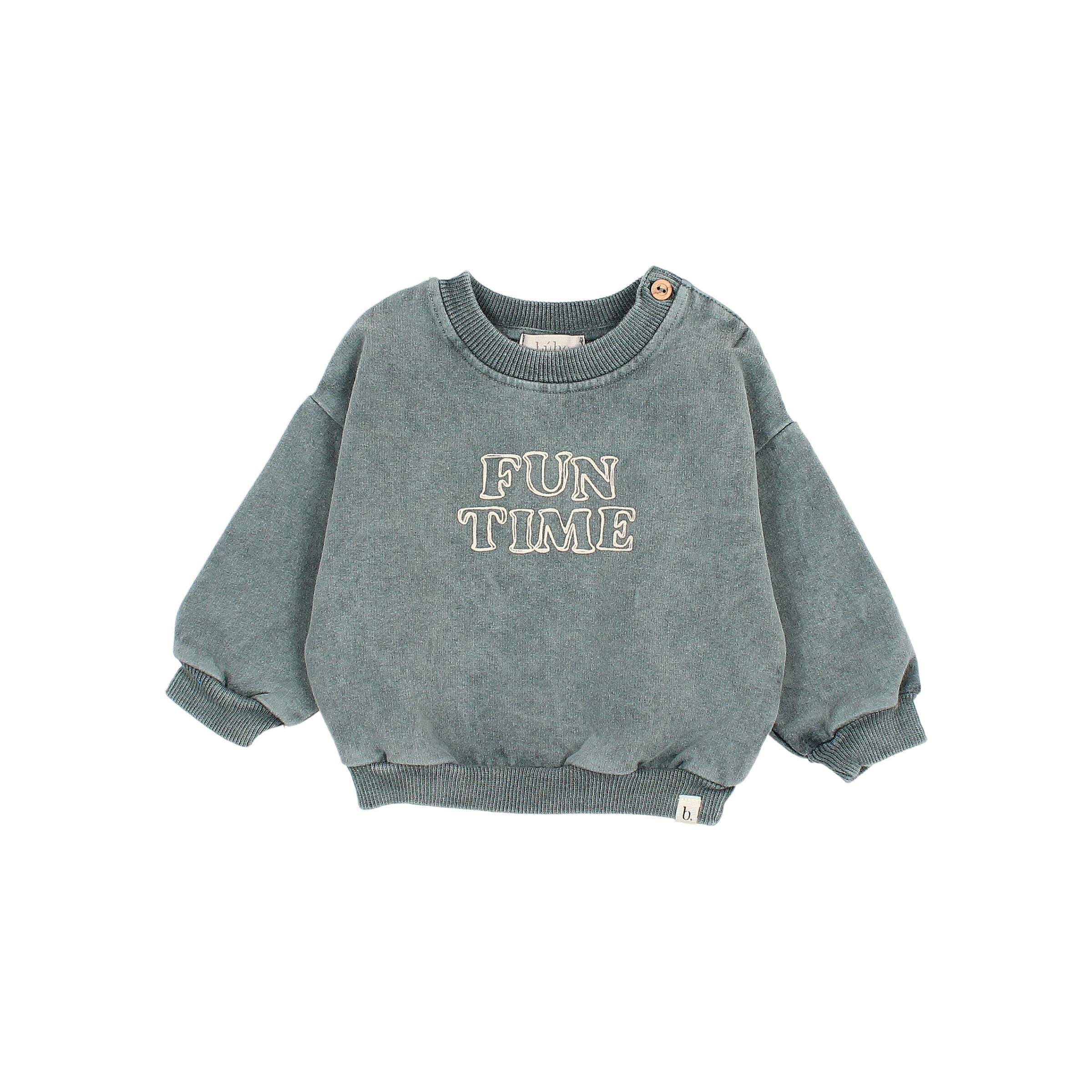 Buho Slate Green Fun Sweatshirt- Baby