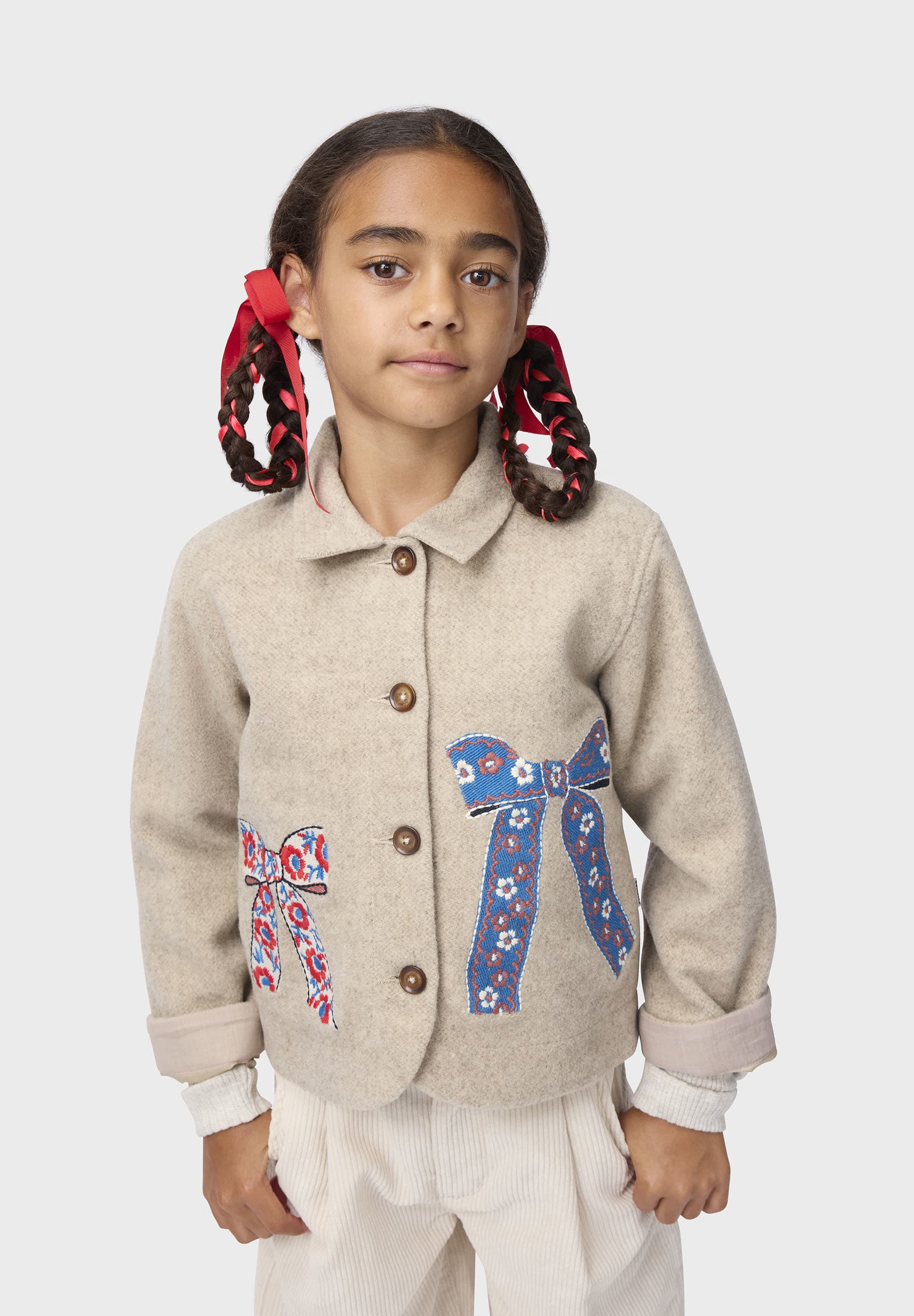 Molo Girls Harmoney Oatmeal Melange Blazer