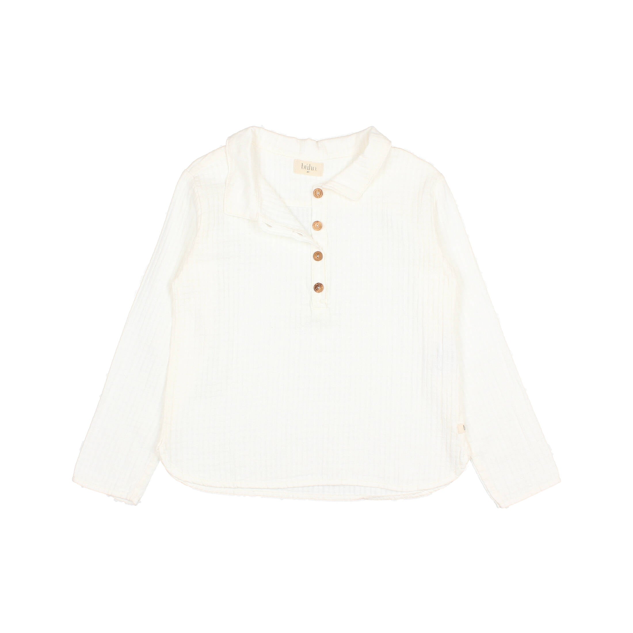 Buho Ecru Sheer Check Shirt