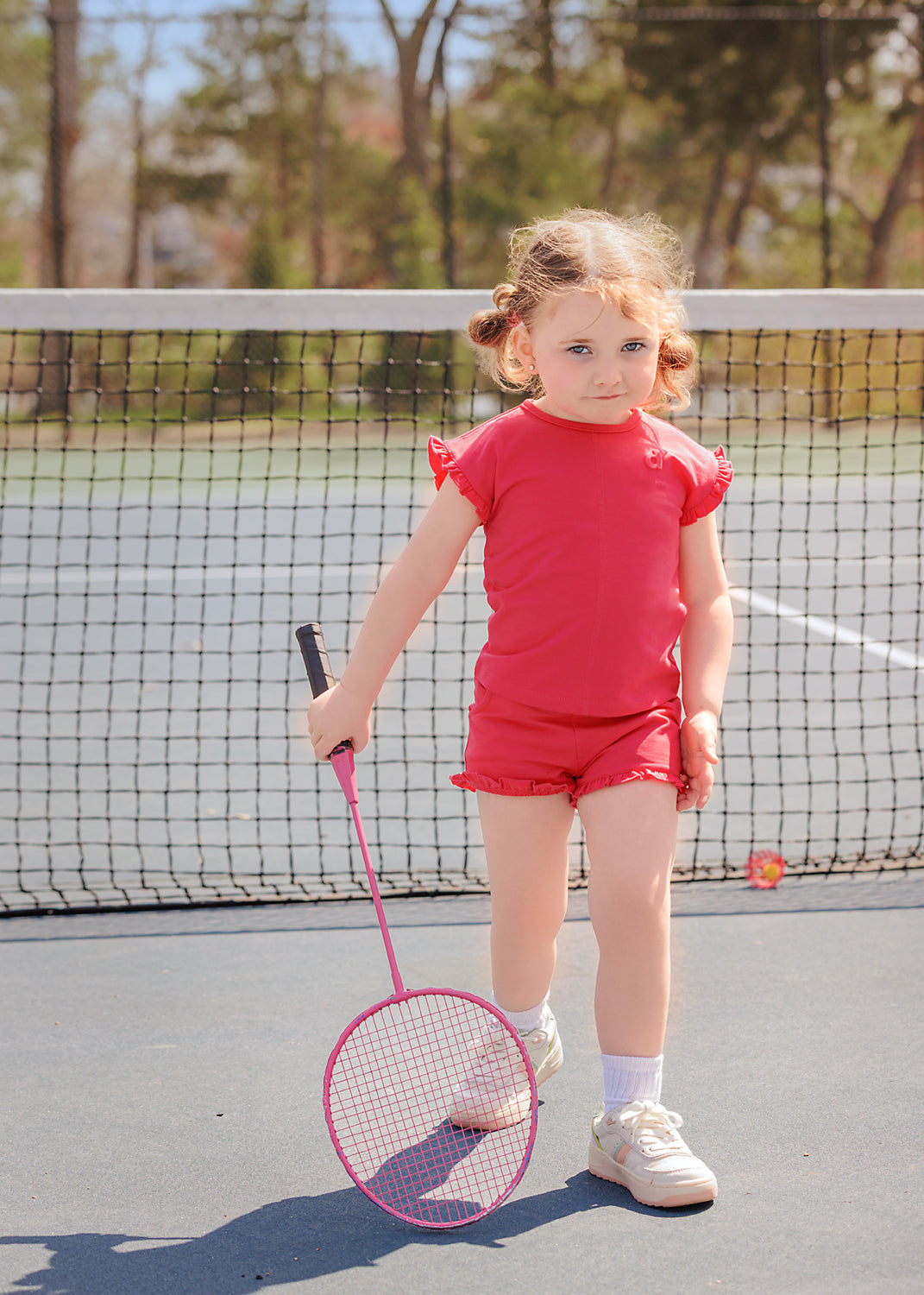Duet Coral Ruffle Baby Set