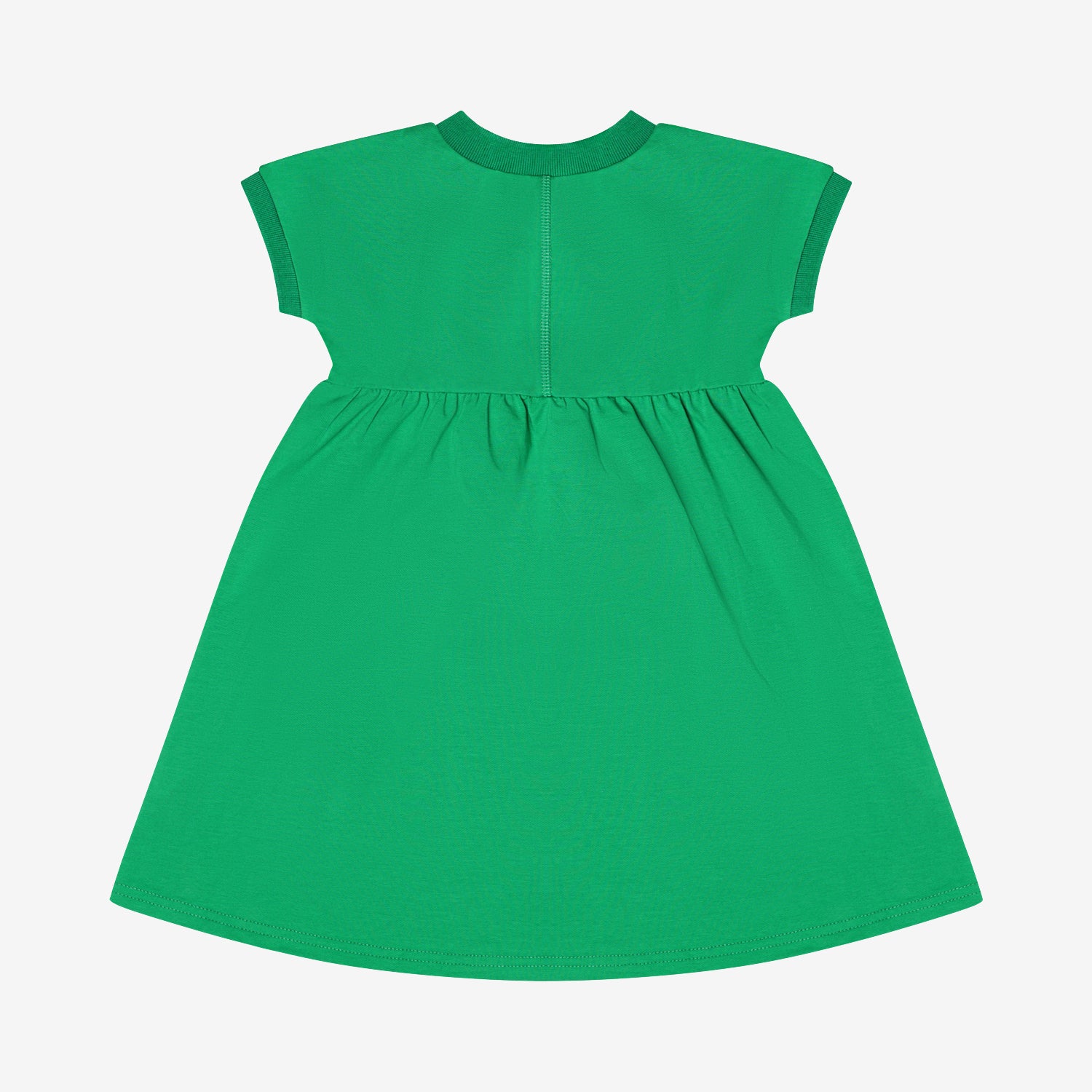 Duet Green Puff Sleeve Dress