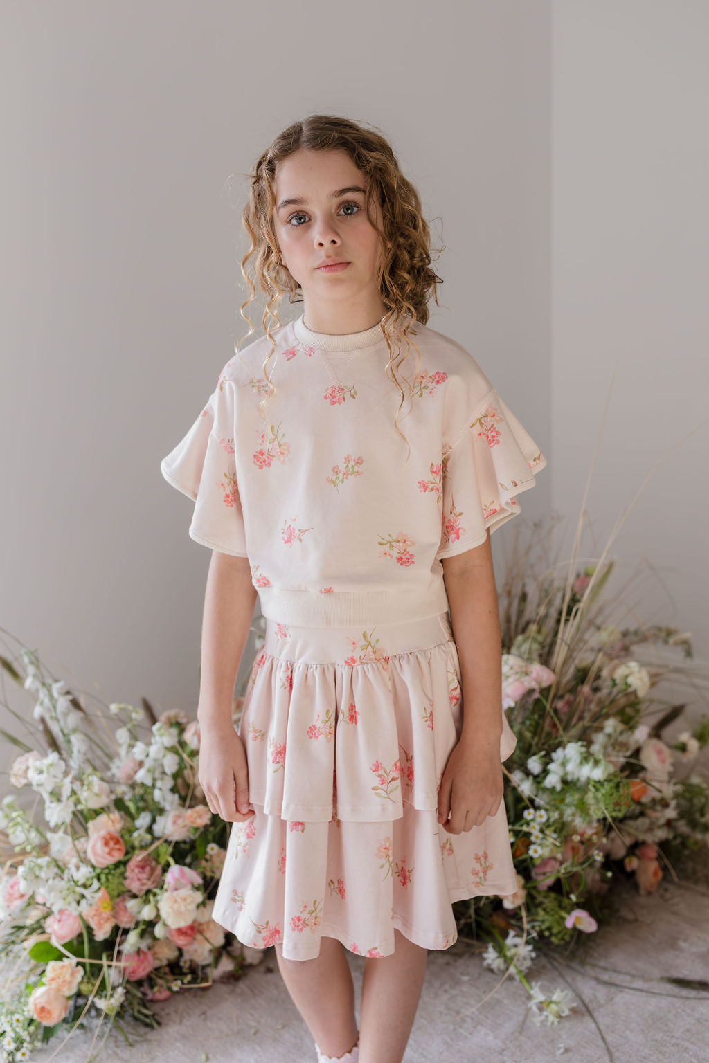 Steph Petite Rose Sweat Top