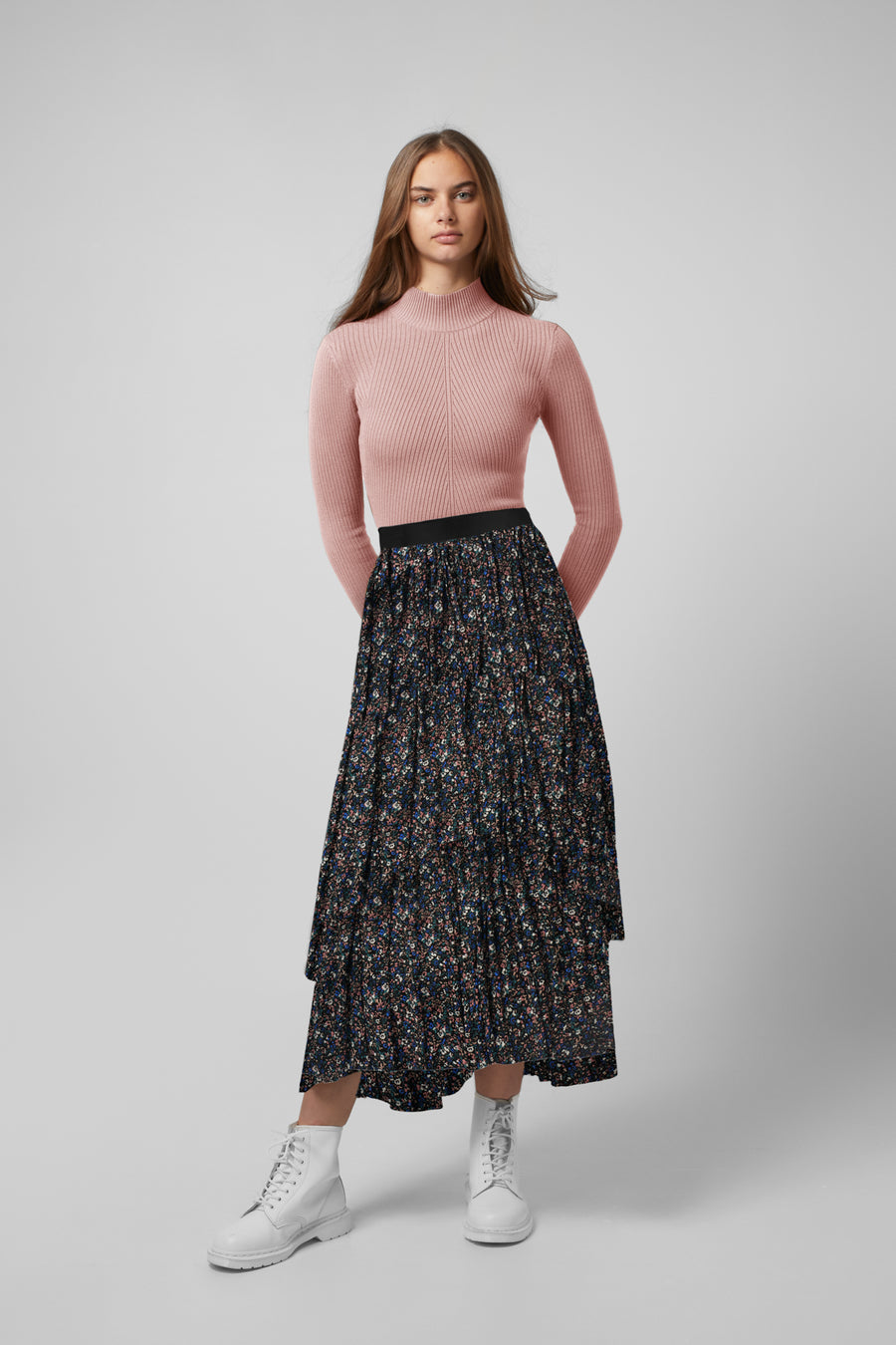 Elle Oh Elle Pink High Neck Sweater