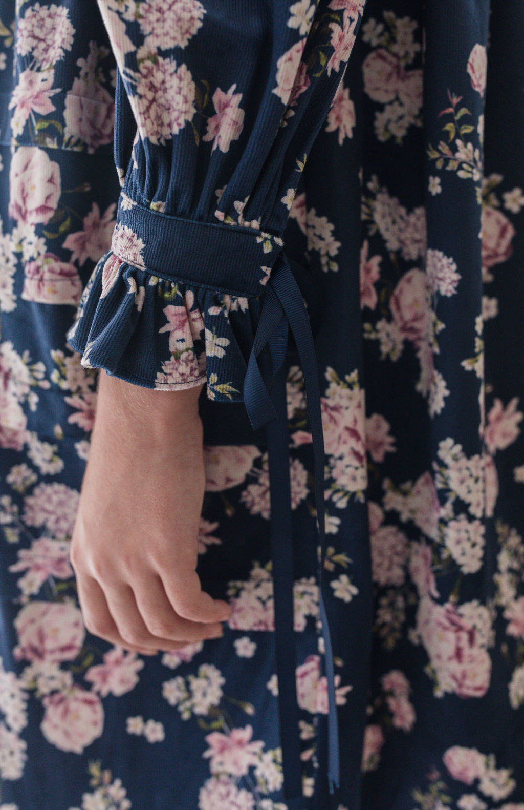 Steph the Label Lilac Floral Printed Cord Dress