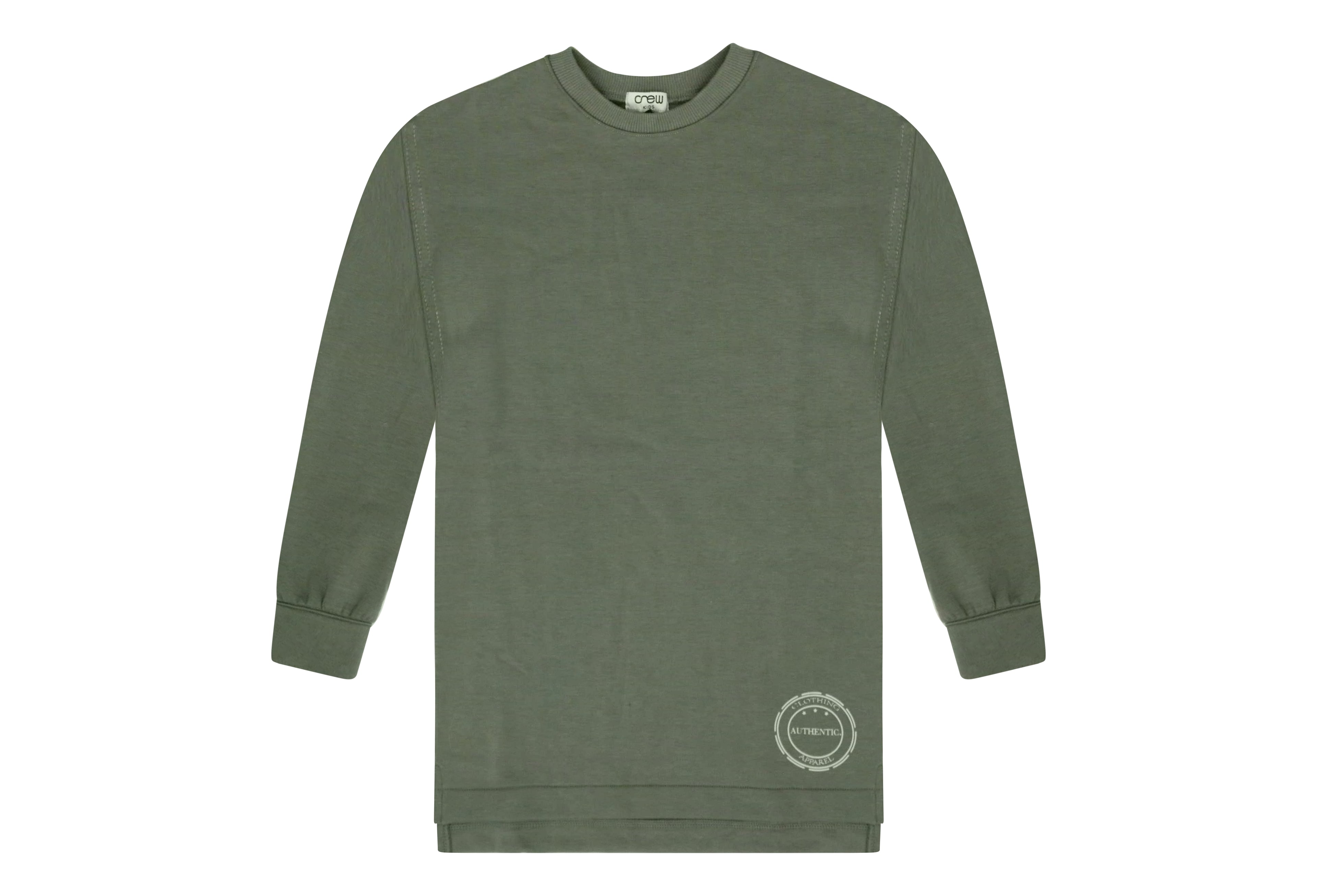 Crew Kids Green Logo Dress