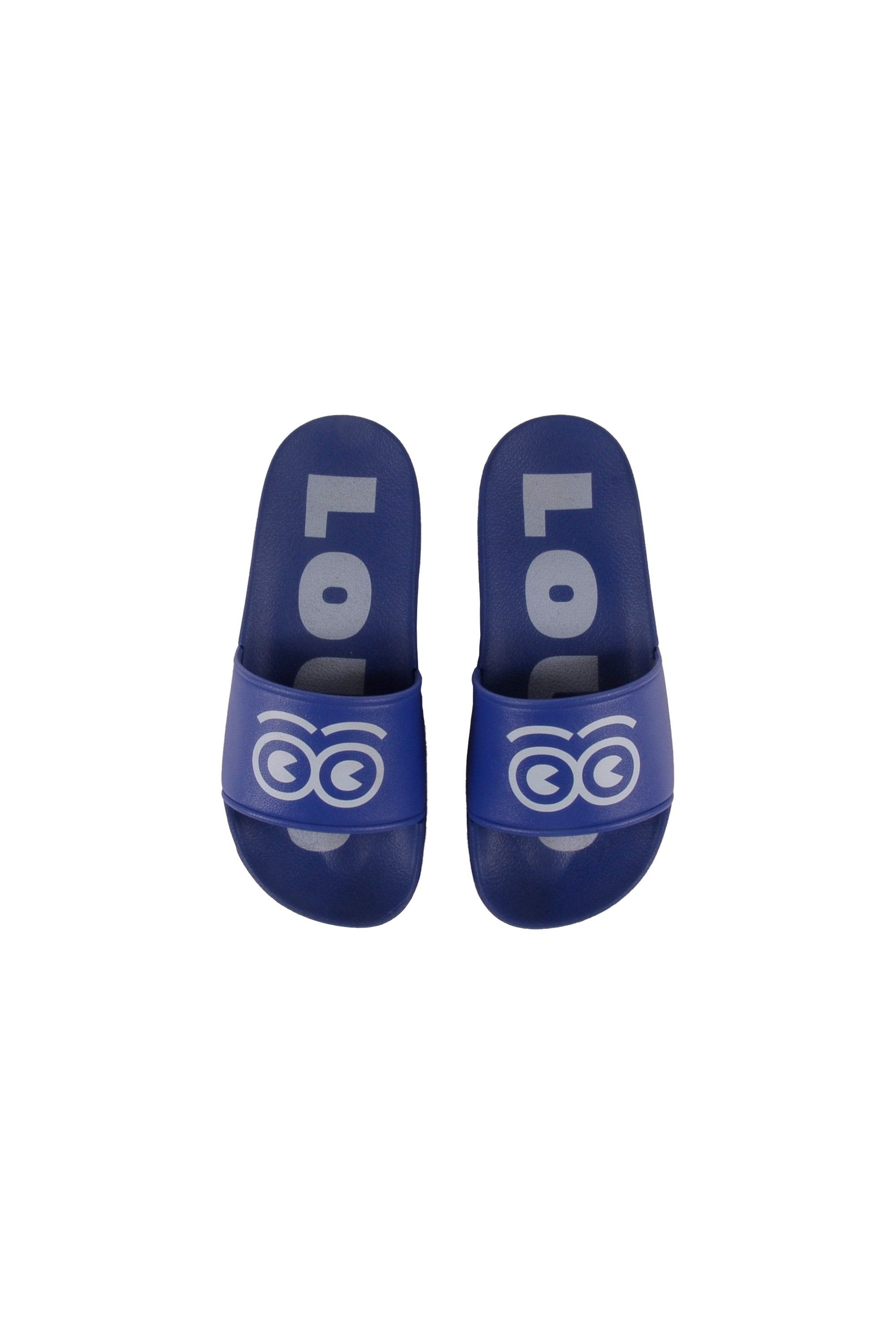 Loud Eyes Blue Logo Slides