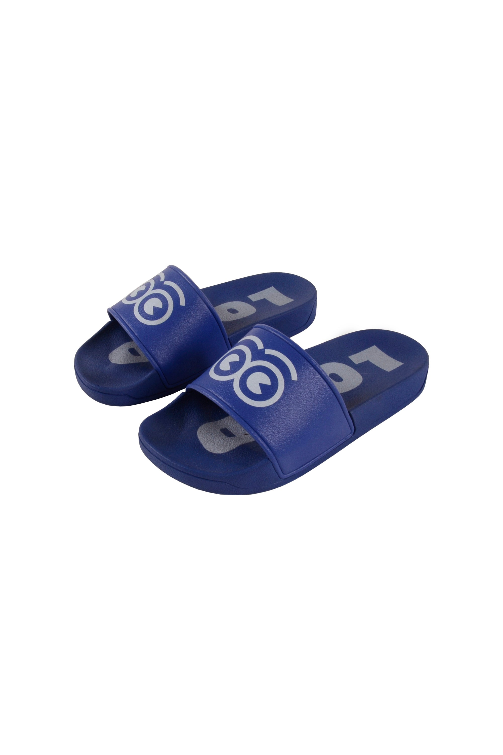 Loud Eyes Blue Logo Slides