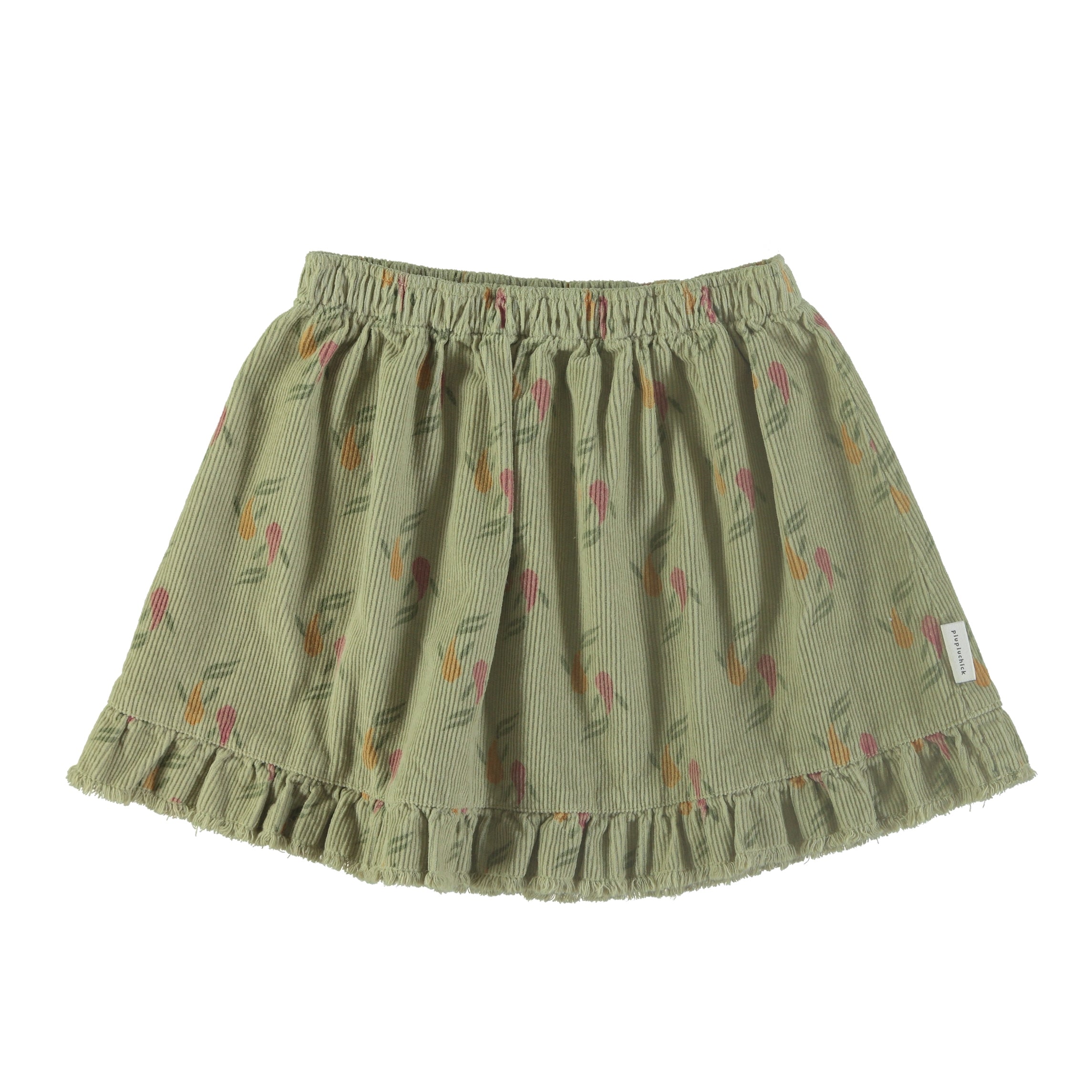 Piupiuchick Sage Green with Multicolor Fish Short Skirt