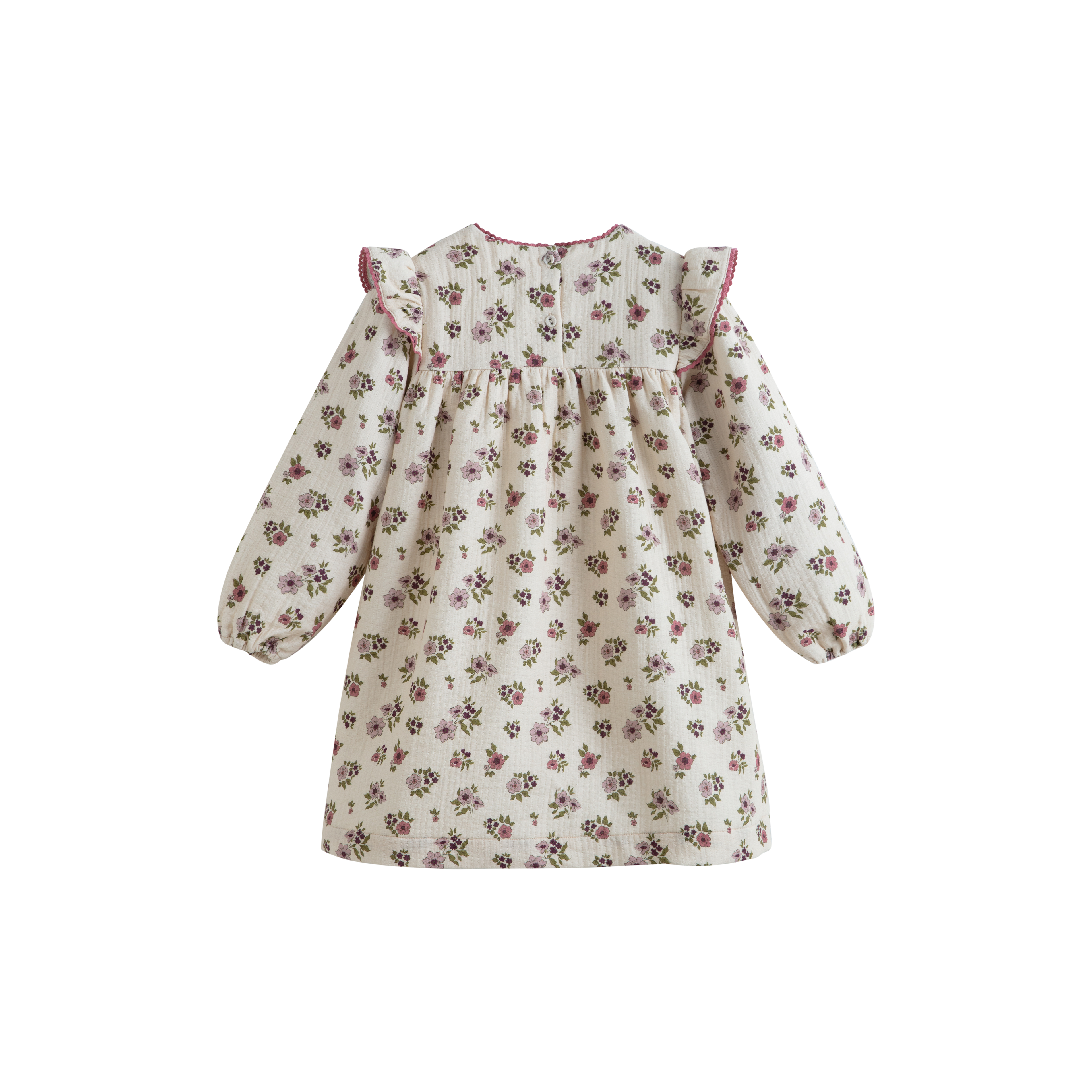 Cera Una Volta Girls Cream Flower Debbie Dress