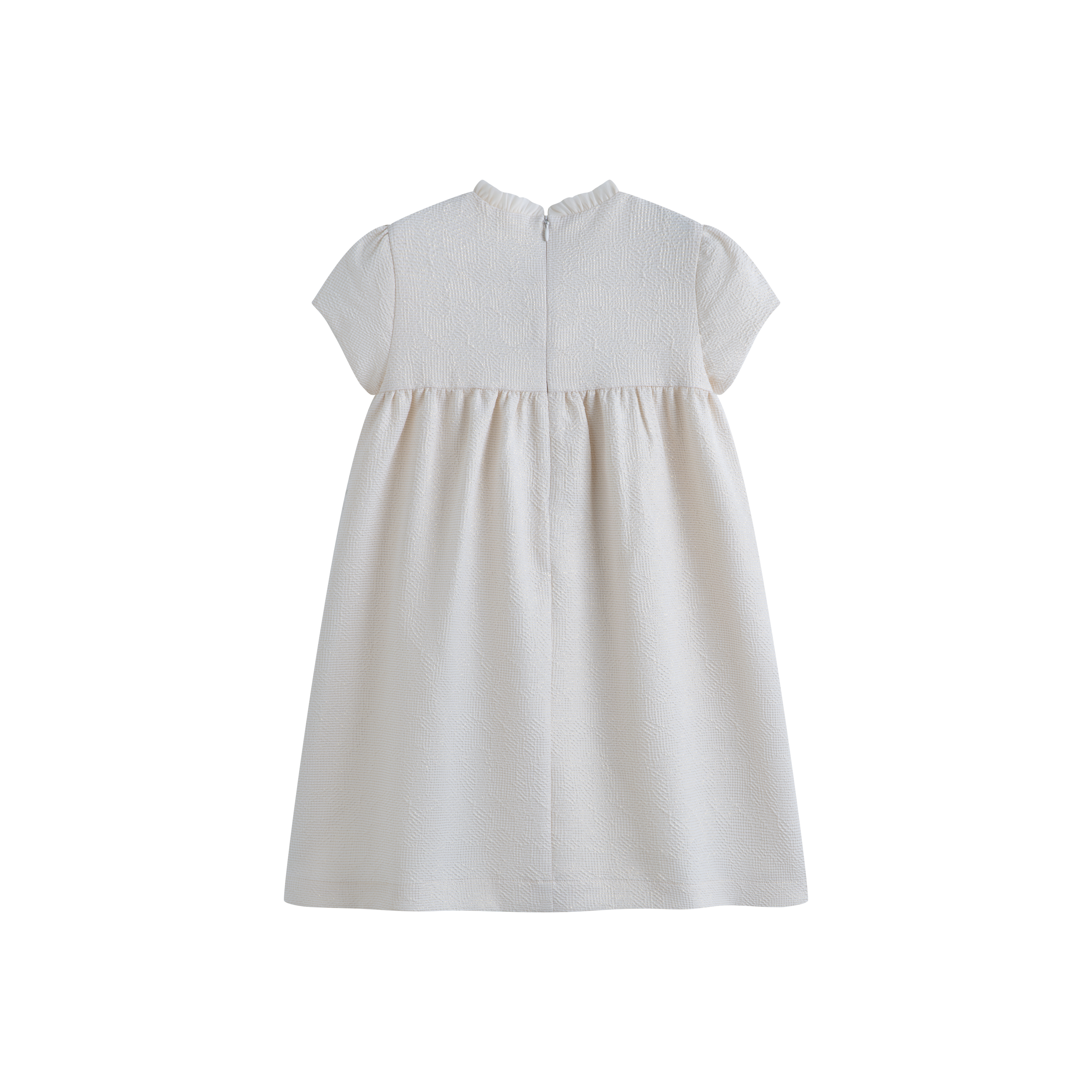 Cera Una Volta Girls Cream Brigitte Dress
