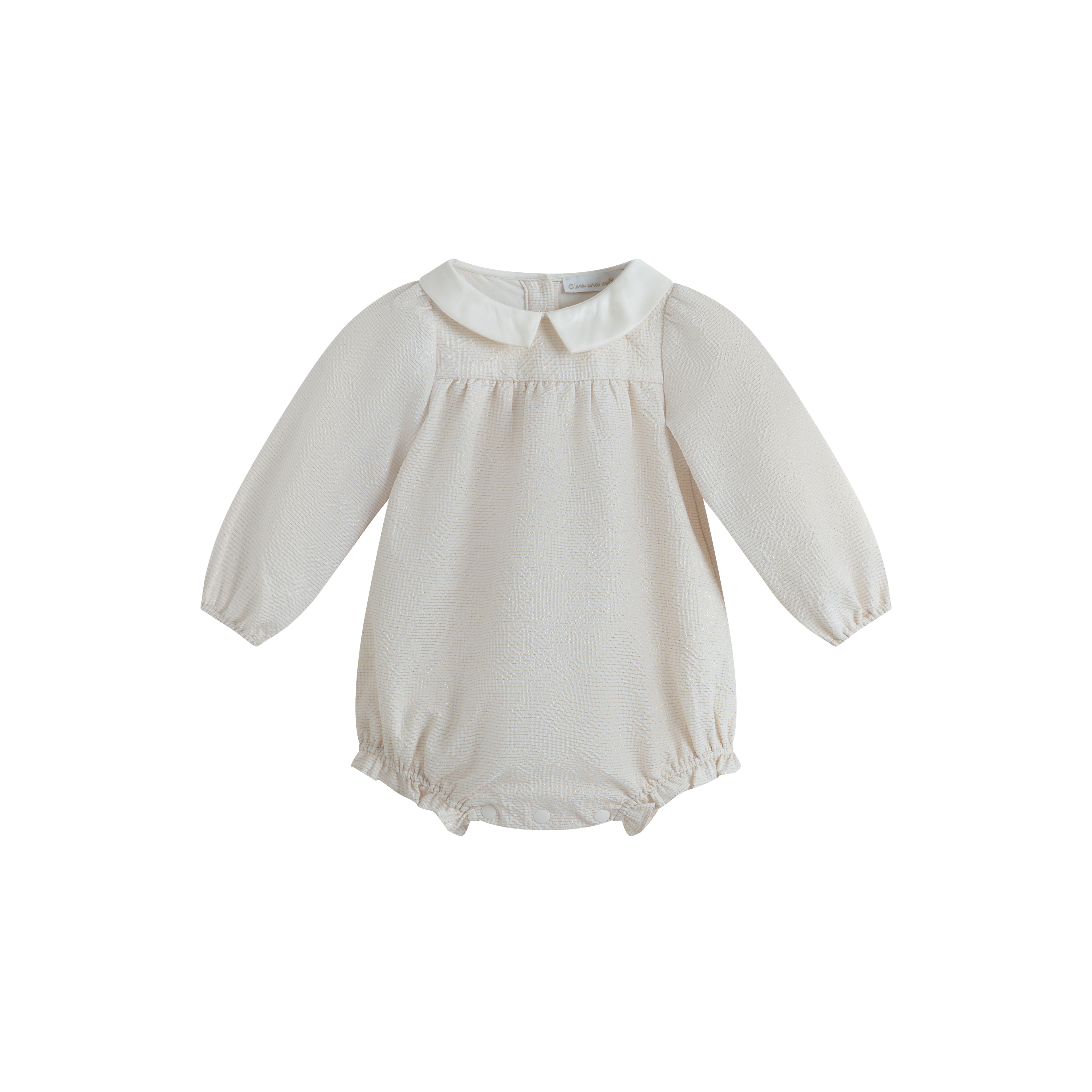 Cera Una Volta Baby Cream Antonella Romper
