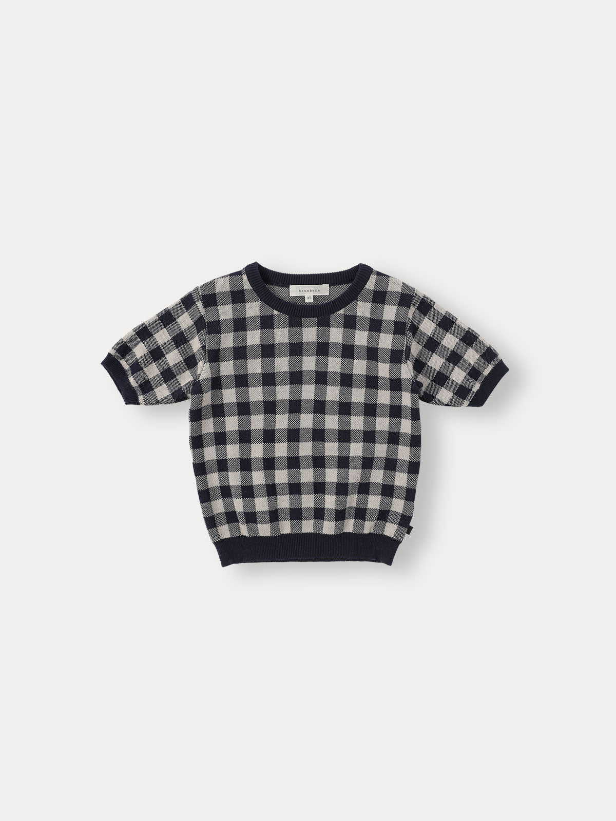 Bene Bene Bene Check Half Knit