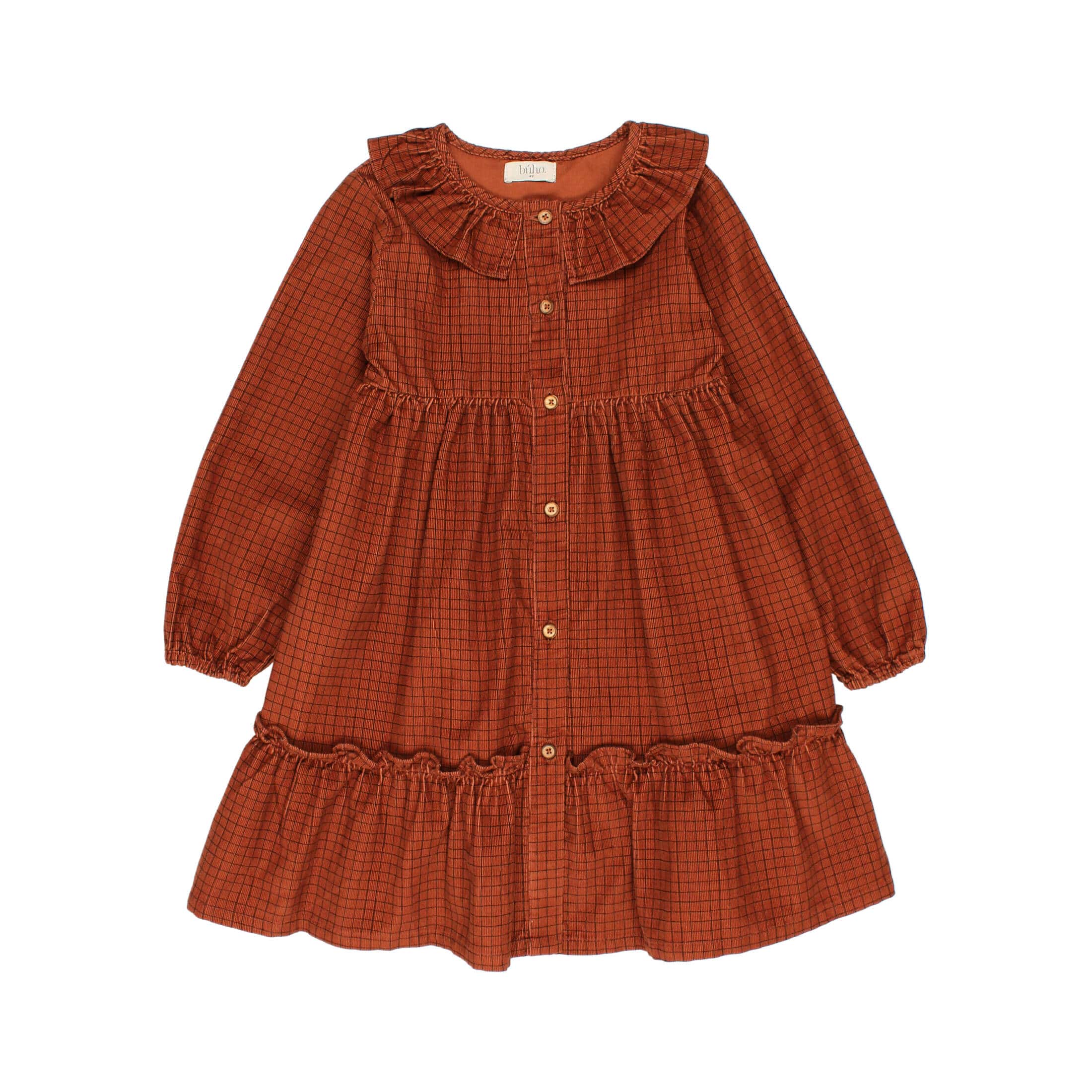 Buho Brick Mini Checked Dress